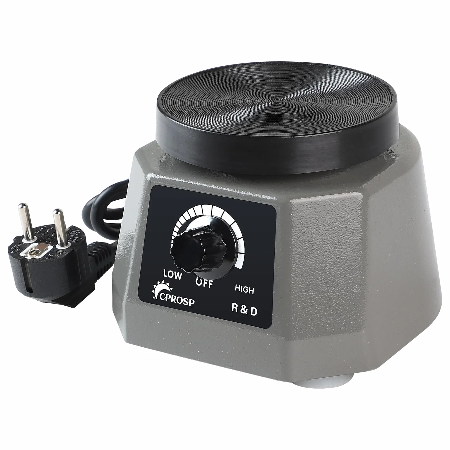 CPROSP Dental Oscillatore di Gesso 220V 100W, Velocità Regolabile Rotonda Vibratore per Gesso, Piastra Vibrante per Laboratorio, per la Miscelazione di Colate di Gesso, Modelli di Colata