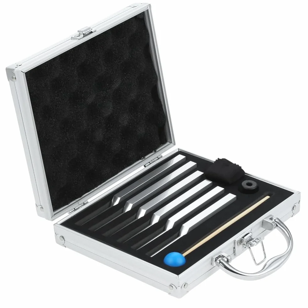 Diapason Lega di Alluminio con In Legno UT 396Hz RE 417Hz MI 528Hz SOL 639Hz FA741Hz LA 852Hz