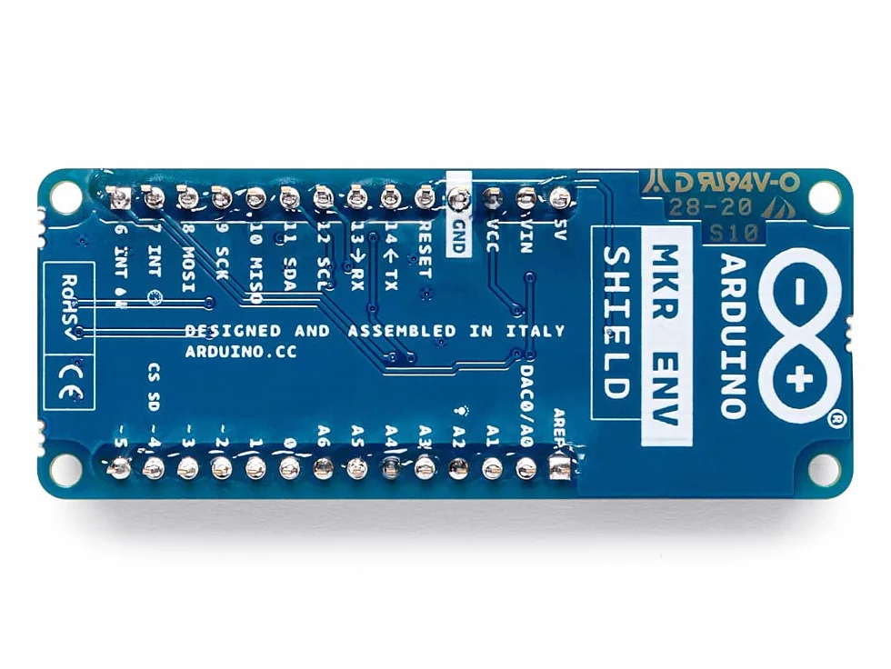 Arduino MKR ENV Shield [ASX00029] - Schermo per sensori ambientali per progetti IoT, misurazione della qualità dell'aria e della temperatura con Arduino MKR