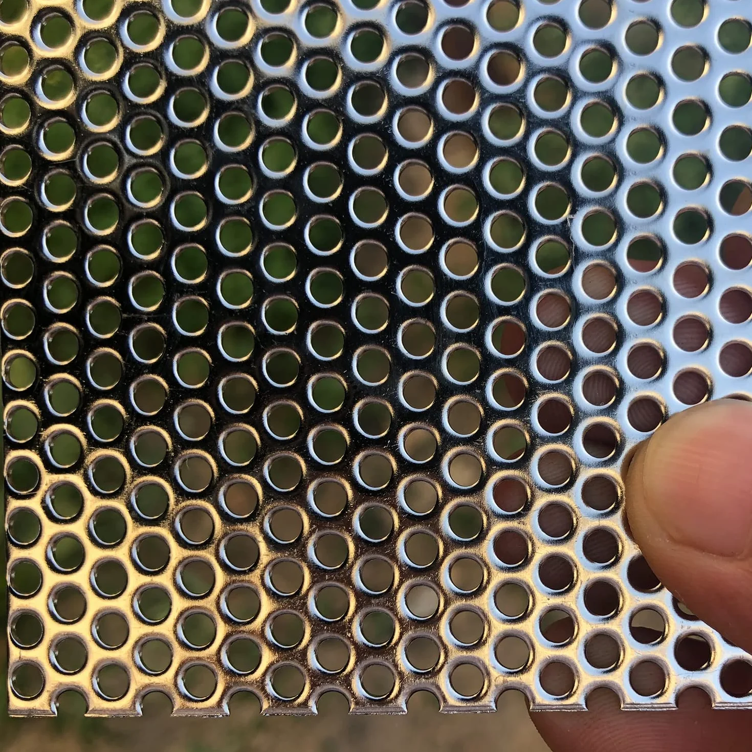 Lamiere perforate in acciaio inox 304 - Lamiera perforata in acciaio inox - 19Ga 0,1 "Foro (circa 3 mm) 200 mm x 100 mm - Materiale dello schermo del foglio di maglia metallica