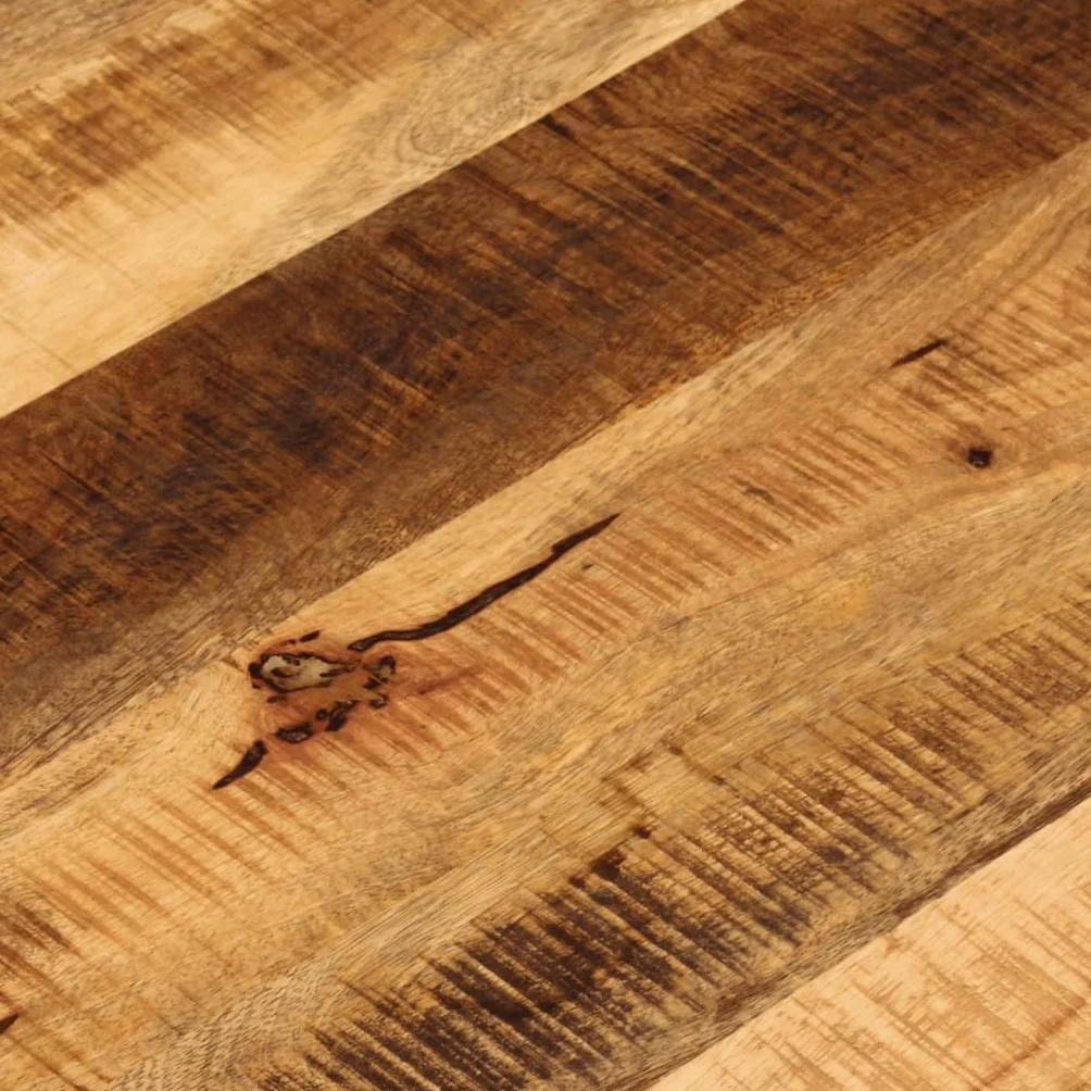 vidaXL Piano per Tavolo Ø 80x1,5cm Rotondo Legno Massello Grezzo Mango