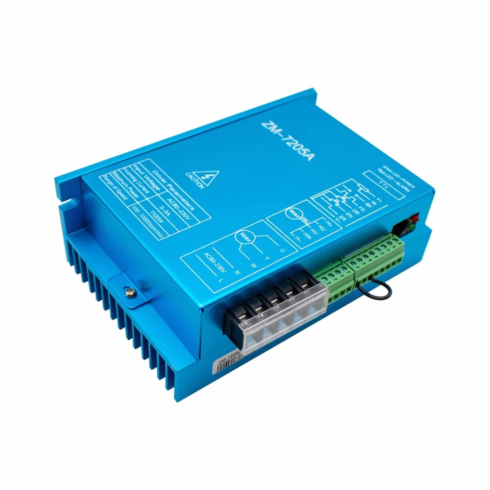310V Driver del Motore Brushless DC ad Alta Tensione con Unità di Impostazione Intelligente Portatile ZM-7205 220V AC Max. 5A 1100W BLDC