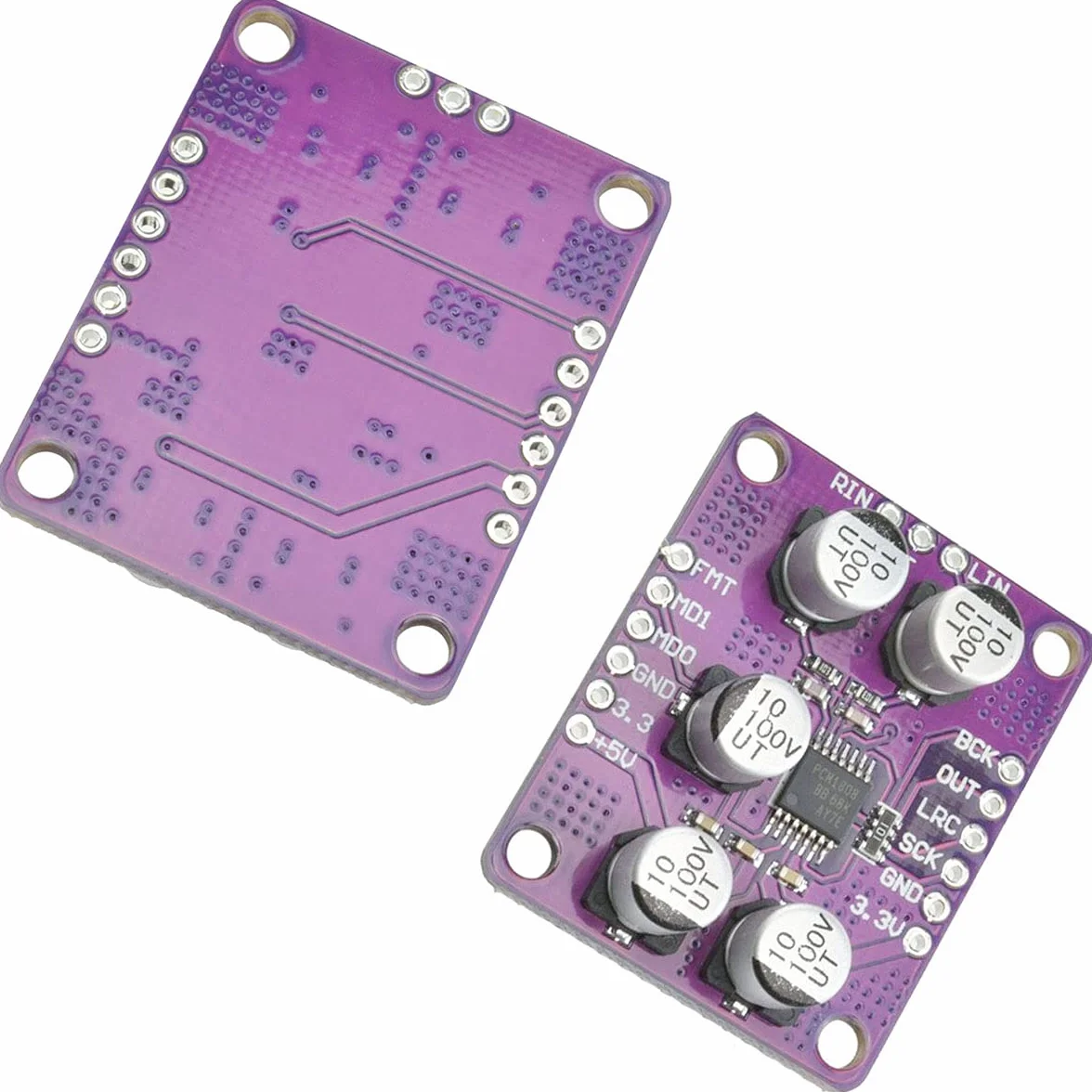 PCM1808 Modulo amplificatore a 24 bit PCM1808 Modulo decodificatore lettore single-ended audio stereo ADC con cavo