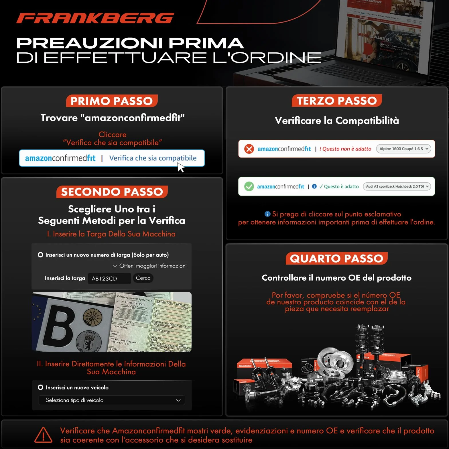 Frankberg Valvola dell'acceleratore Compatibile con Punto Furgone/Compatto 188 1.2 60 Seicento/600 187 1.1 Doblo MPV 119 223 1.2 Seicento/600 Furgone/Compatto 287 1.1 71718959