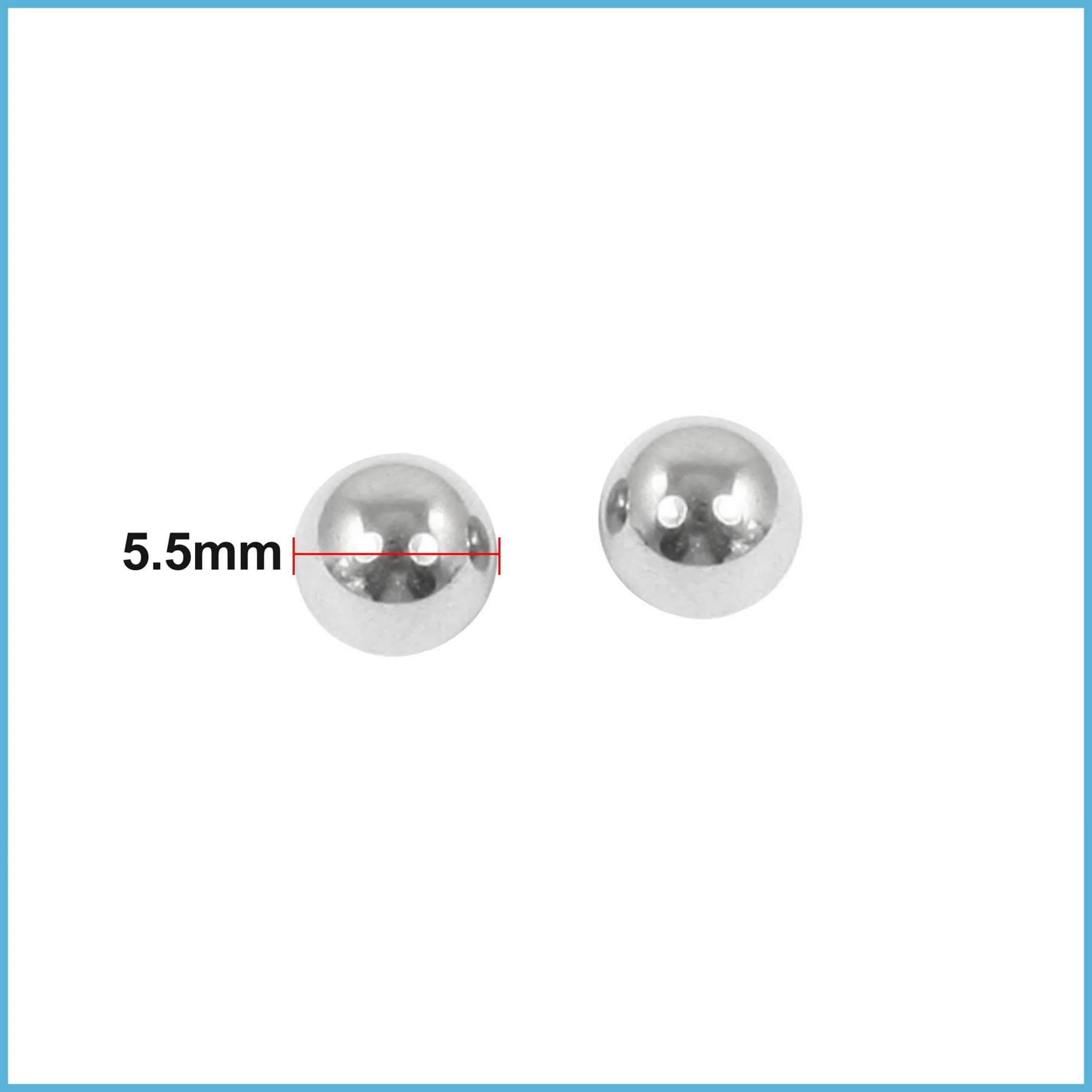 Sfere in Acciaio Inossidabile 5.5 mm 270 pezzi per Ruota Bicicletta Sostituzione