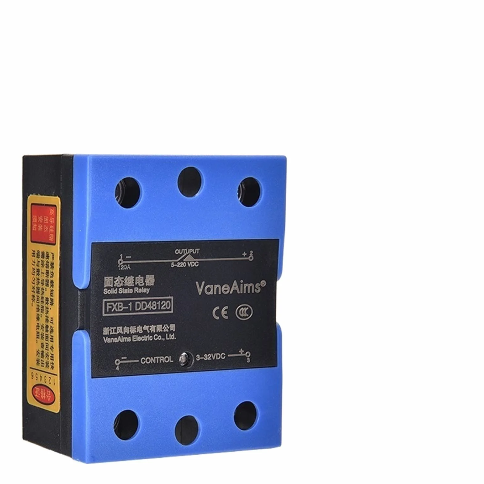 Nuovo relè a Stato Solido, Tipo a Conchiglia, Alta Potenza 10A25A40A60A80A100A120A Controllo CC Invia CC Pasta Termica Relè(Size:DC-DC-60A)