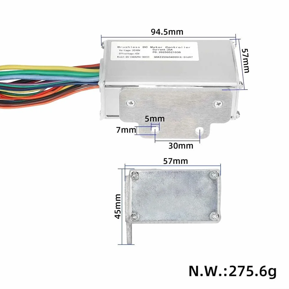 48V 25A Controller per Kukirin Per G2 Max Brushless DC Motor Progettato per il funzionamento stabile e la dissipazione del calore