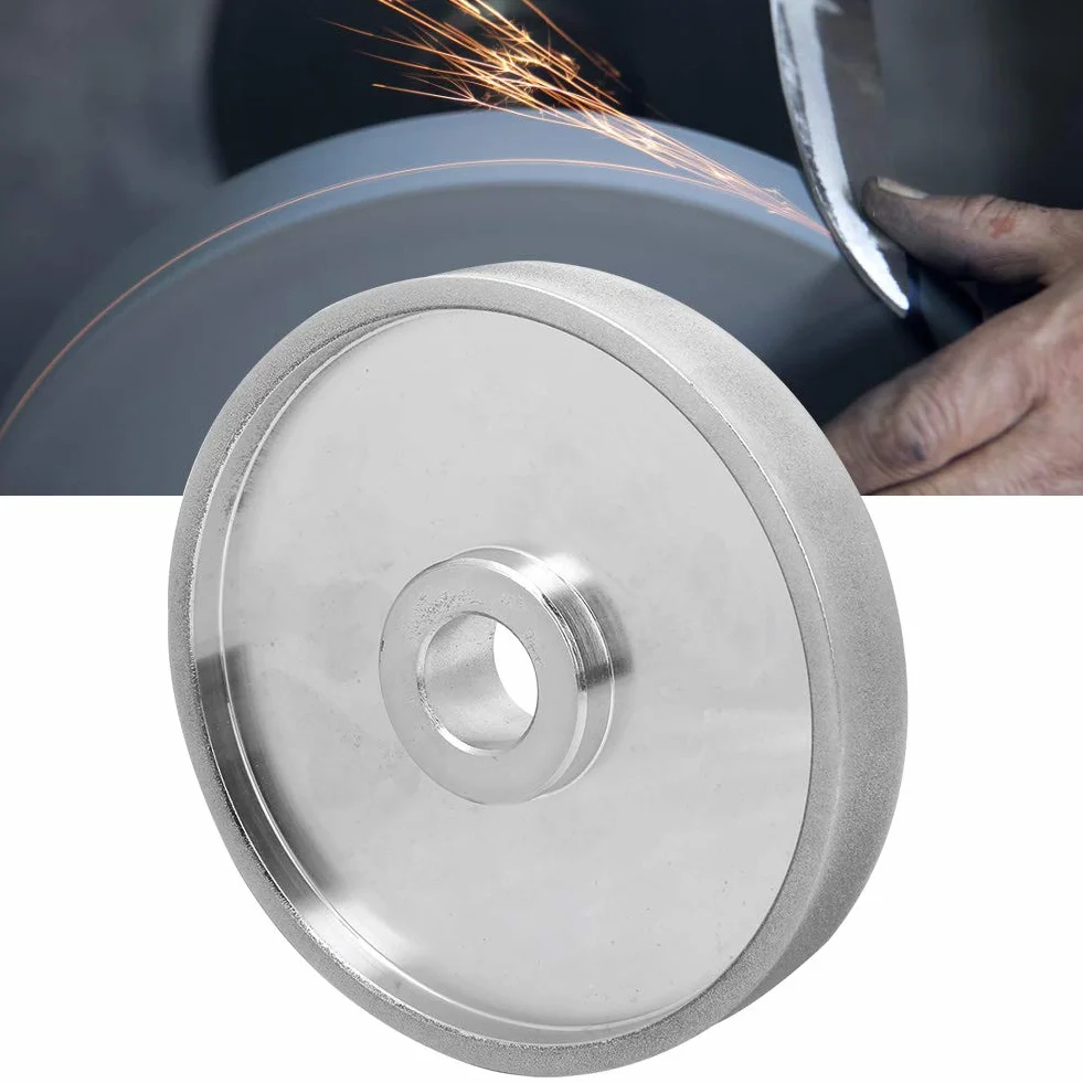 Mola Diamantata CBN 150 mm a Tazza per Accessori Elettroutensili per Pietra in Metallo