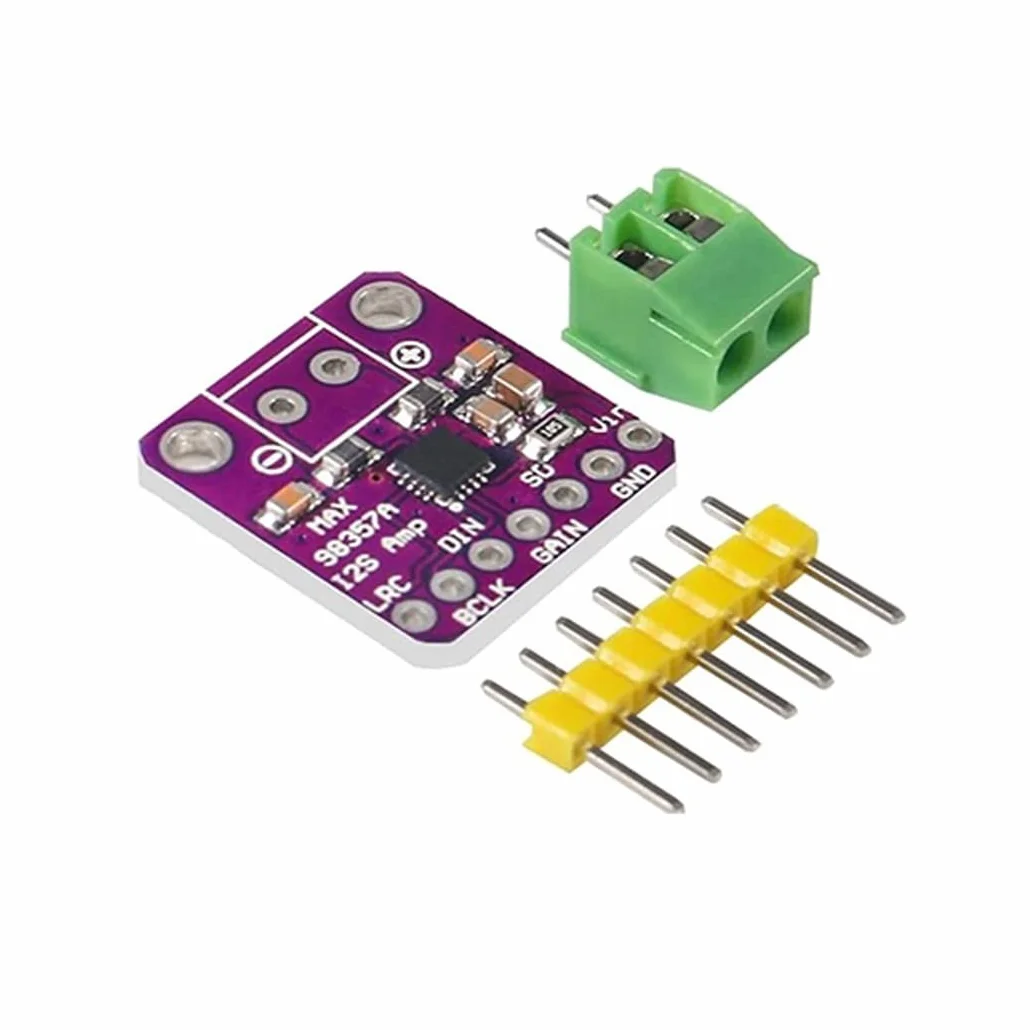 Hailege 3pcs MAX98357 Classe D Scheda amplificatore audio I2S 3W DAC Decoder Breakout Modulo Filterless Audio AMP Scheda