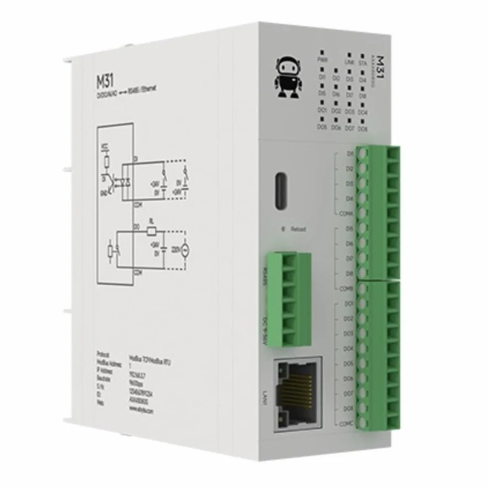 4DI+4AI+4DO Modulo I/O remoto distribuito Acquisizione analogica Interruttore M31-AAAX4440G Modulo host Giunzione gratuita PNP NPN