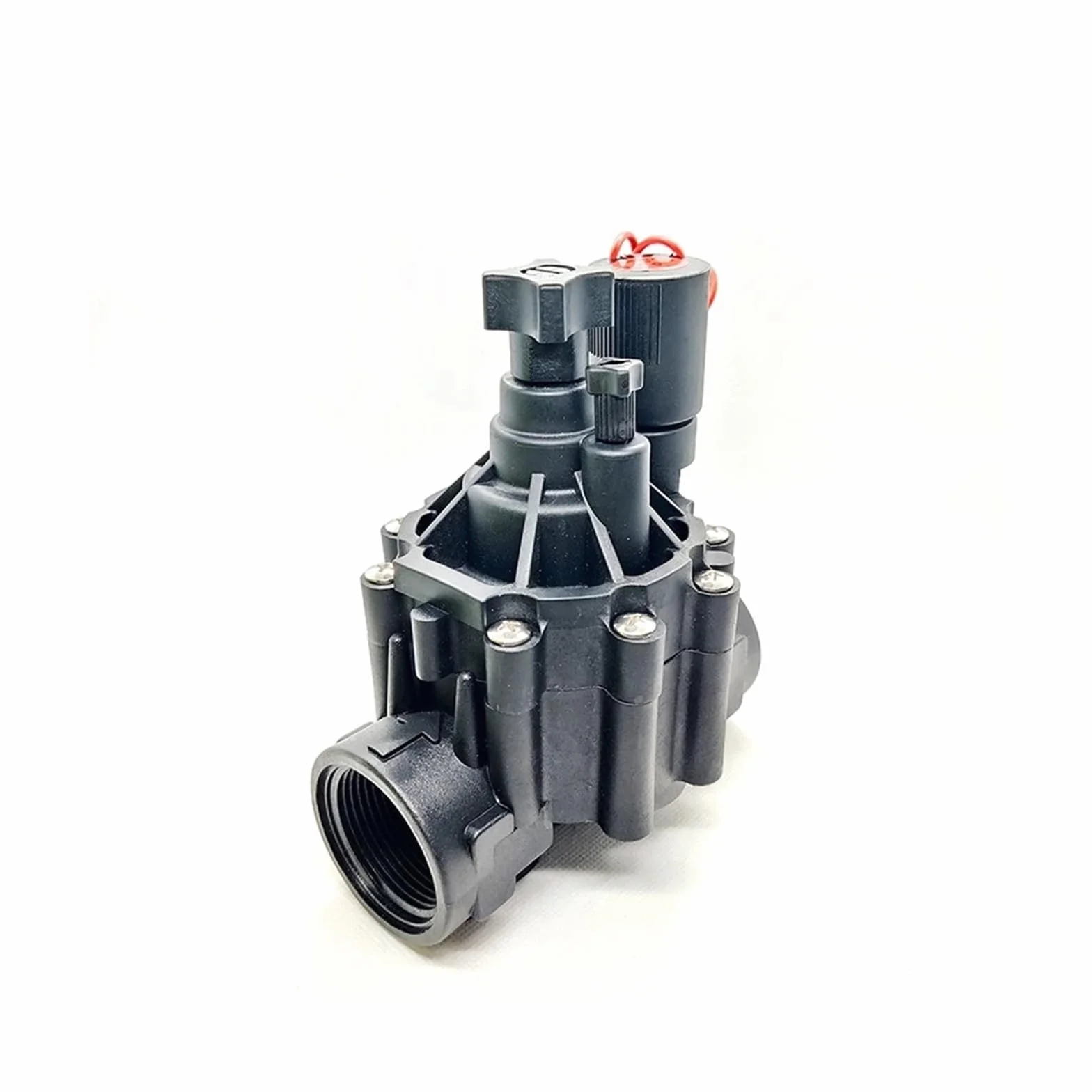 Elettrovalvola for irrigazione Valvola in Nylon for irrigatore con manopola di Regolazione della Portata 220/110/24/12V for Giardini Prato, Agricoltura(220VAC)