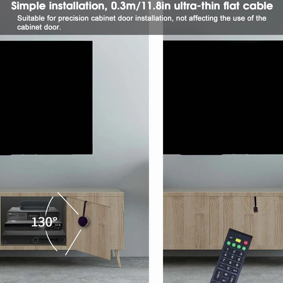 Gaeirt Ripetitore a infrarossi ripetitore infrarossi per telecomando Estensore IR dall'aspetto Semplice per la casa ripetitore telecomando infrarossi High-Tech