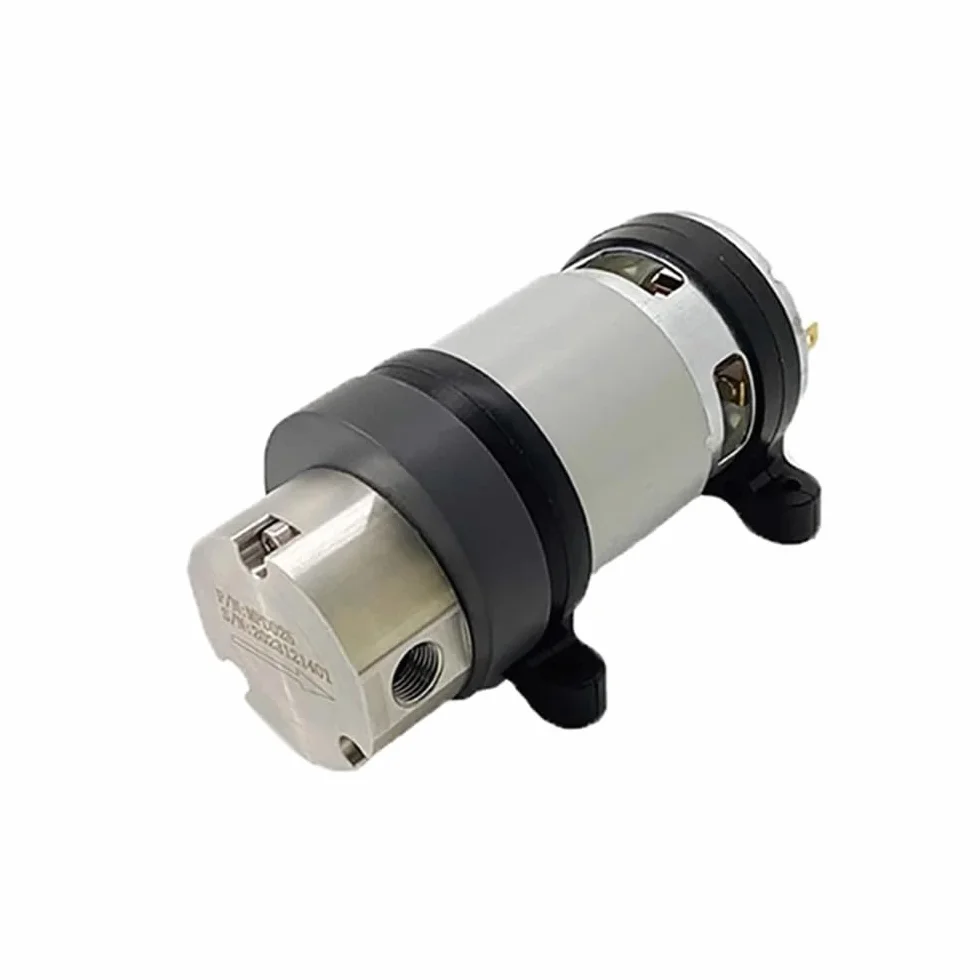 Micro Pompa a Ingranaggi CC 24V, Pompa Dosatrice Ad Alta Precisione in Acciaio Inossidabile per Uso Alimentare Resistente Alla Corrosione Pompa di Aspirazione Liquidi 0,65ML/R