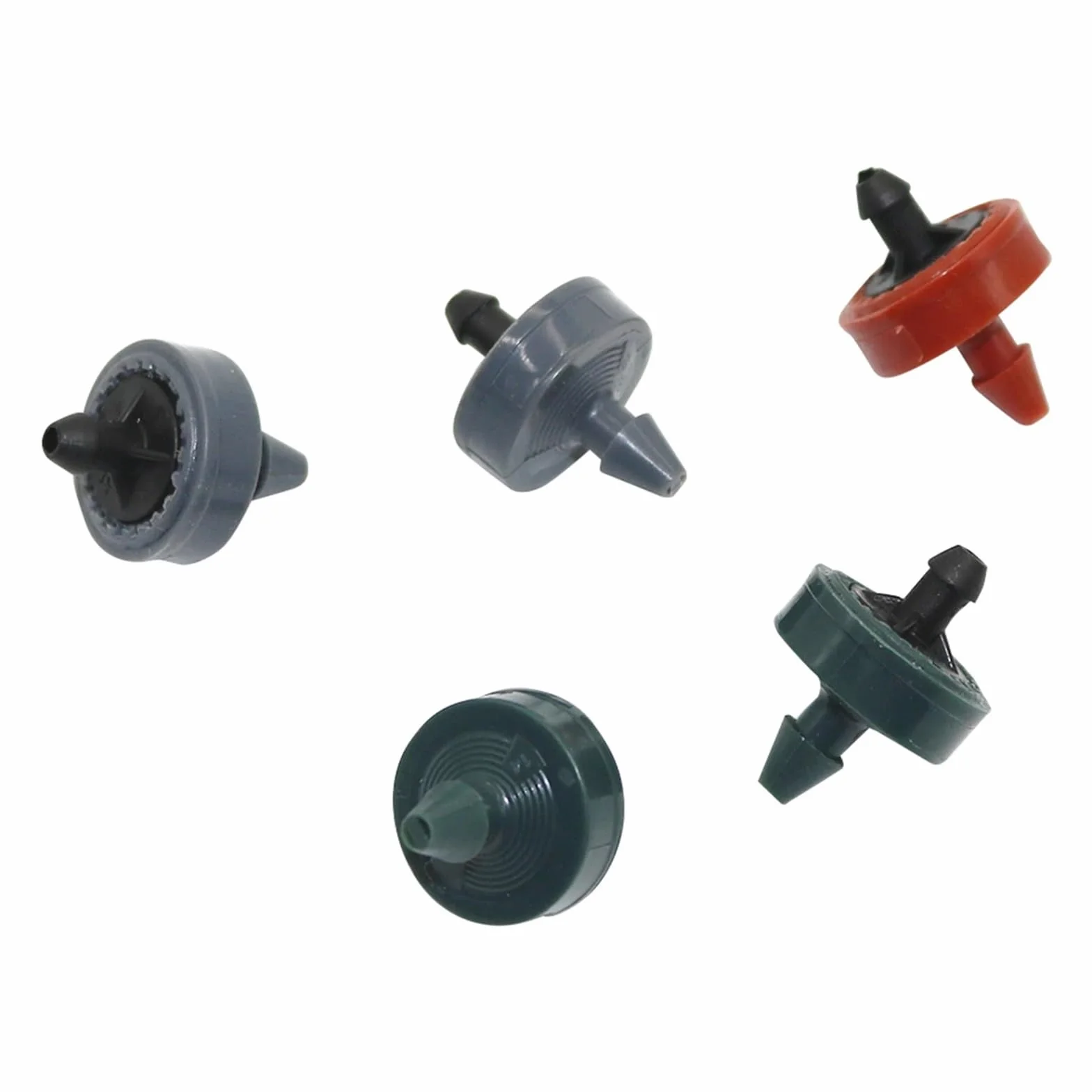 Emettitori per Irrigazione a Goccia Mini gocciolatore autocompensante da 2L/H, 4L/H, 8L/H, raccordi for irrigazione giardino e serra 4/7 mm, 500 pezzi(Red 2L)