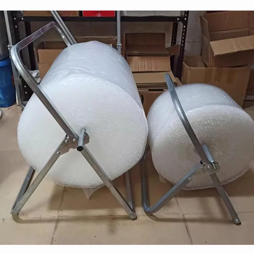 Supporto Pieghevole per pluriball: Un Supporto Multiuso per Magazzino, Regolabile per Contenere pluriball Larghi 70 cm, Ideale per statistiche di Fabbrica e di imballaggio.