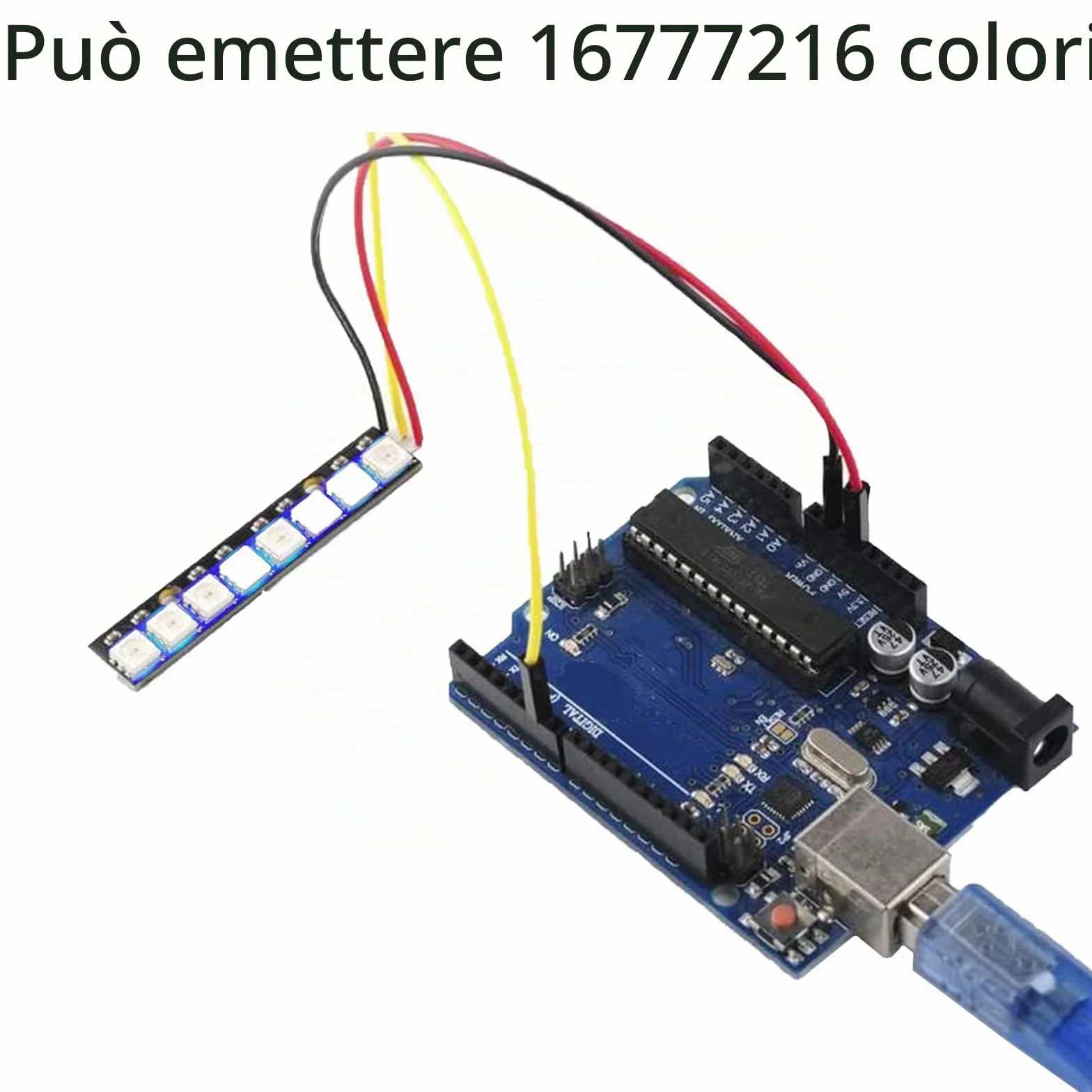 10 pezzi Modulo LED RGB WS2812 a 8 bit, con driver integrato per Arduino Raspberry Pi ESP32