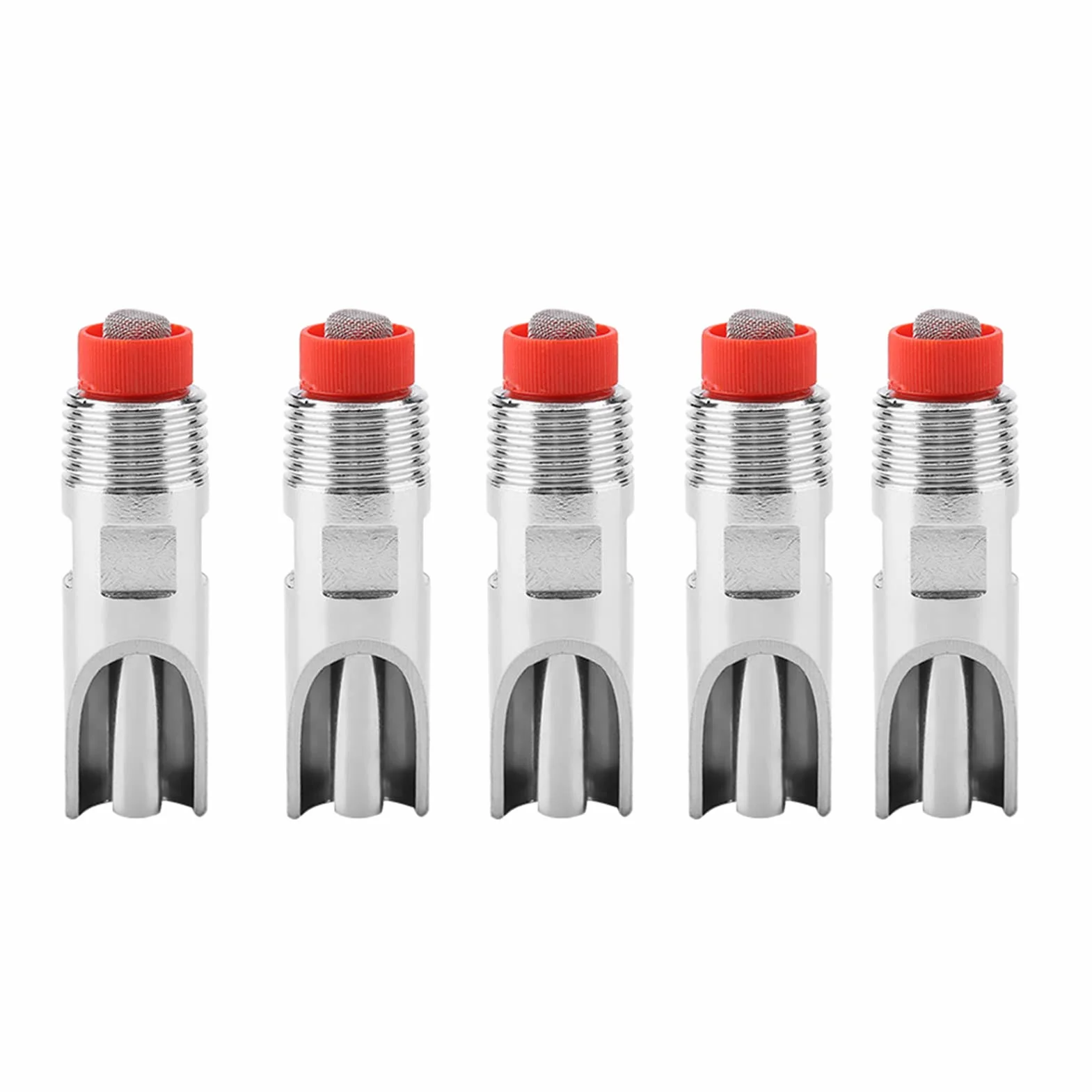 Garosa Abbeveratoio Automatico per Maiali in Acciaio Inox 75x21mm, Bevitore a Capezzolo per Suini, Bovini e Anatre, Idrico Automatico per Animali, 5 Pezzi