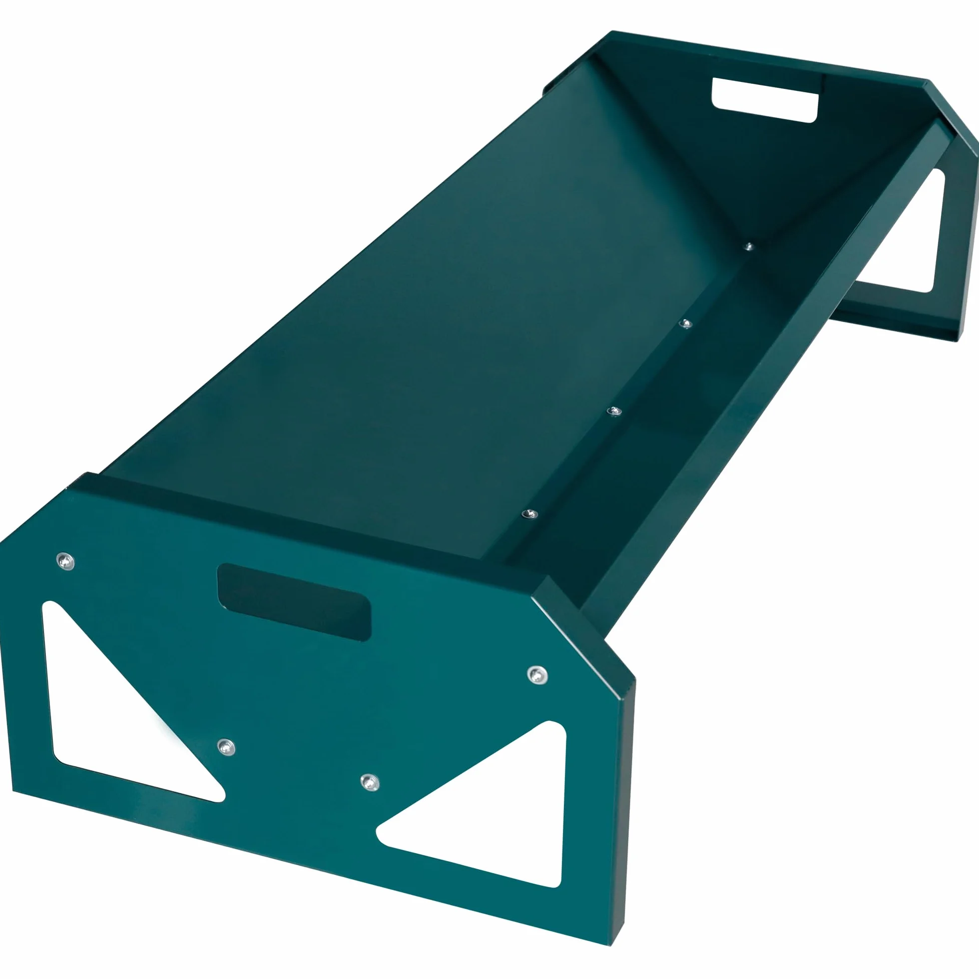 Mangiatoia Portatile per Bestiame, in acciaio zincato, Lunga 114,3 cm, Resistente, di grande capacità, facile da pulire, per vitelli, pecore, cavalli, alpaca e capre B807A03