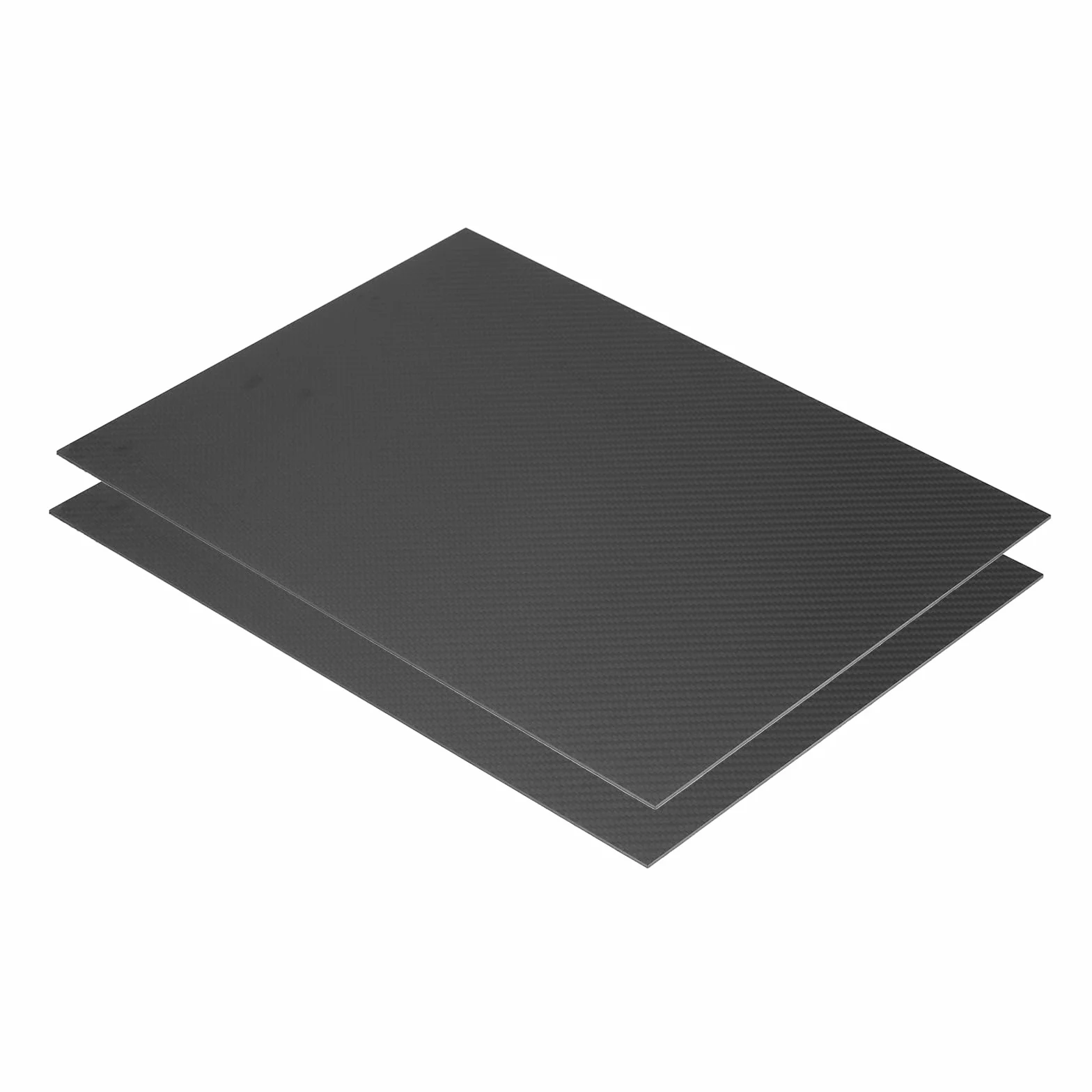 QUARKZMAN 2pz Lastra in fibre di Carbonio 3K, 400 x 300 x 2mm Lastra in fibre di Carbonio Flessibile per Aeromodelli, Modellini di Auto, Parti Auto (Trama Opaca)