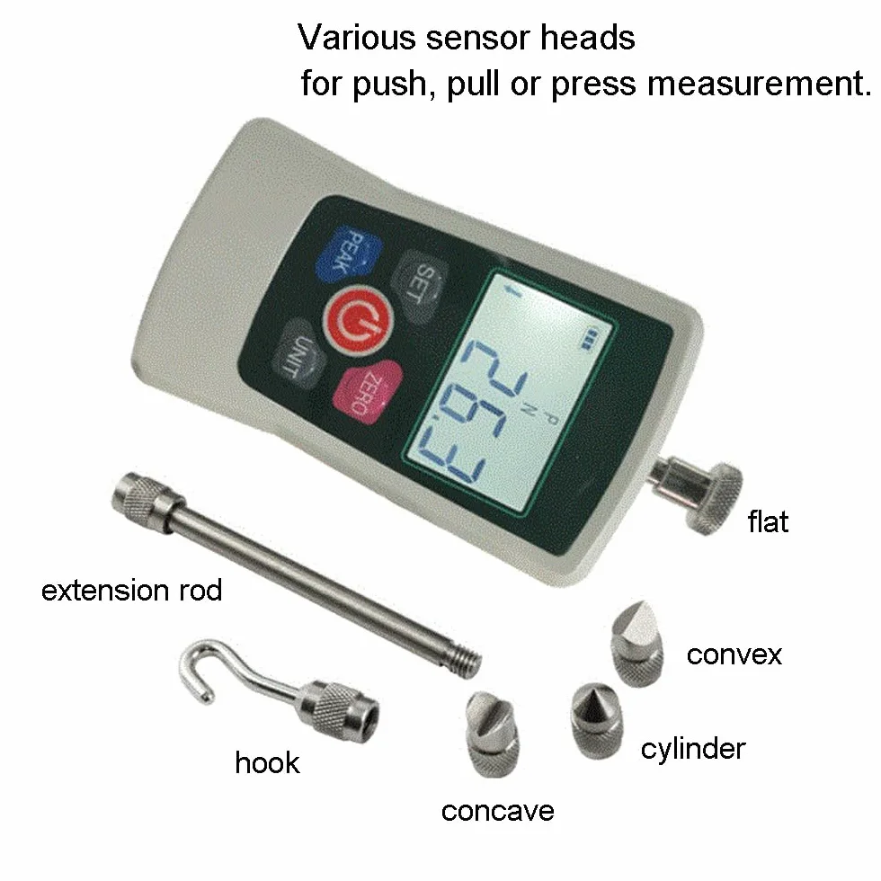 AMF 100N - Misuratore di potenza digitale, con 3 modalità e 4 controlli di pressione, leggibilità 0,2 N