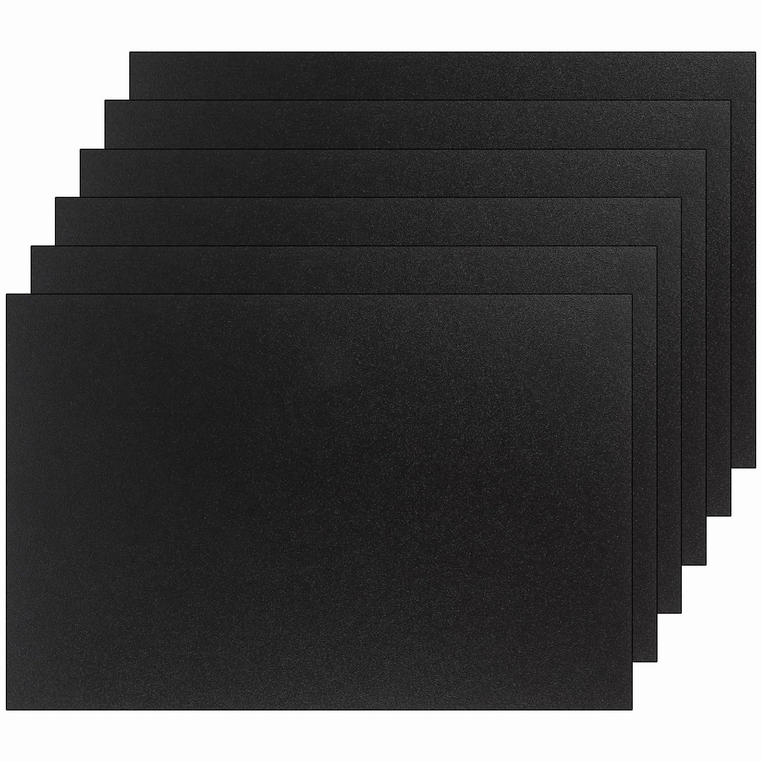 6 pannelli in plastica ABS da 3 mm, 30 x 20 cm, colore nero, per modellismo, fai da te, parafanghi per esterni, fai da te, parafanghi