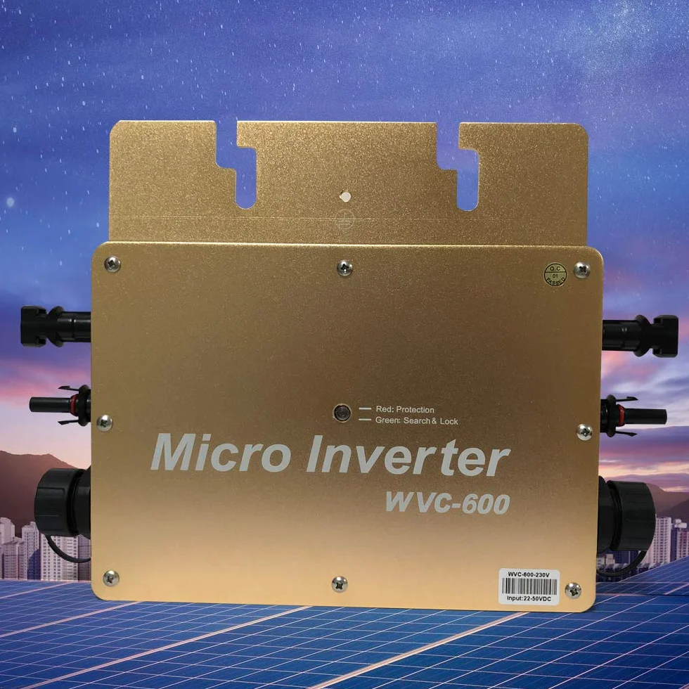 Inverter Solare Digitale WVC-600W IP65 MPPT 600W 22-50V DC 2.3kV AC 1 Unità