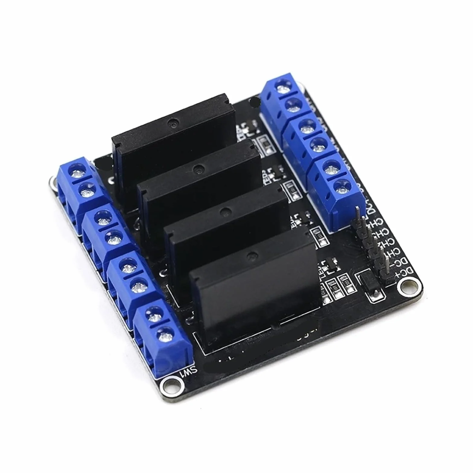 1-10 pz 1 2 4 8 5 V DC Modulo Relè A Stato Solido di Alto Livello SSR AVR DSP G3MB-202P(5pcs,4 Channel)