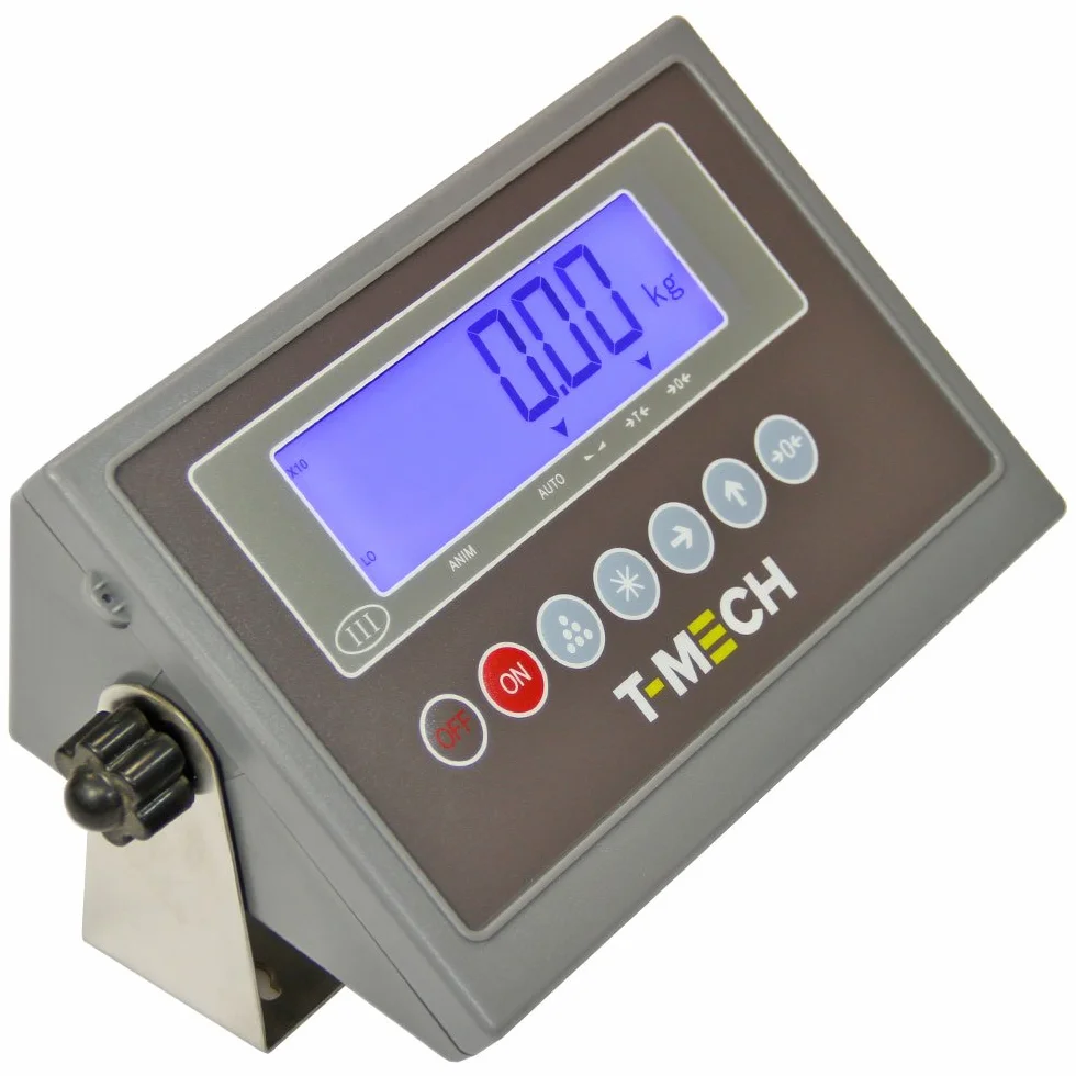 T-Mech - Bilancia Industriale per Pallet 3000kg 120cm x 120cm & Display LCD