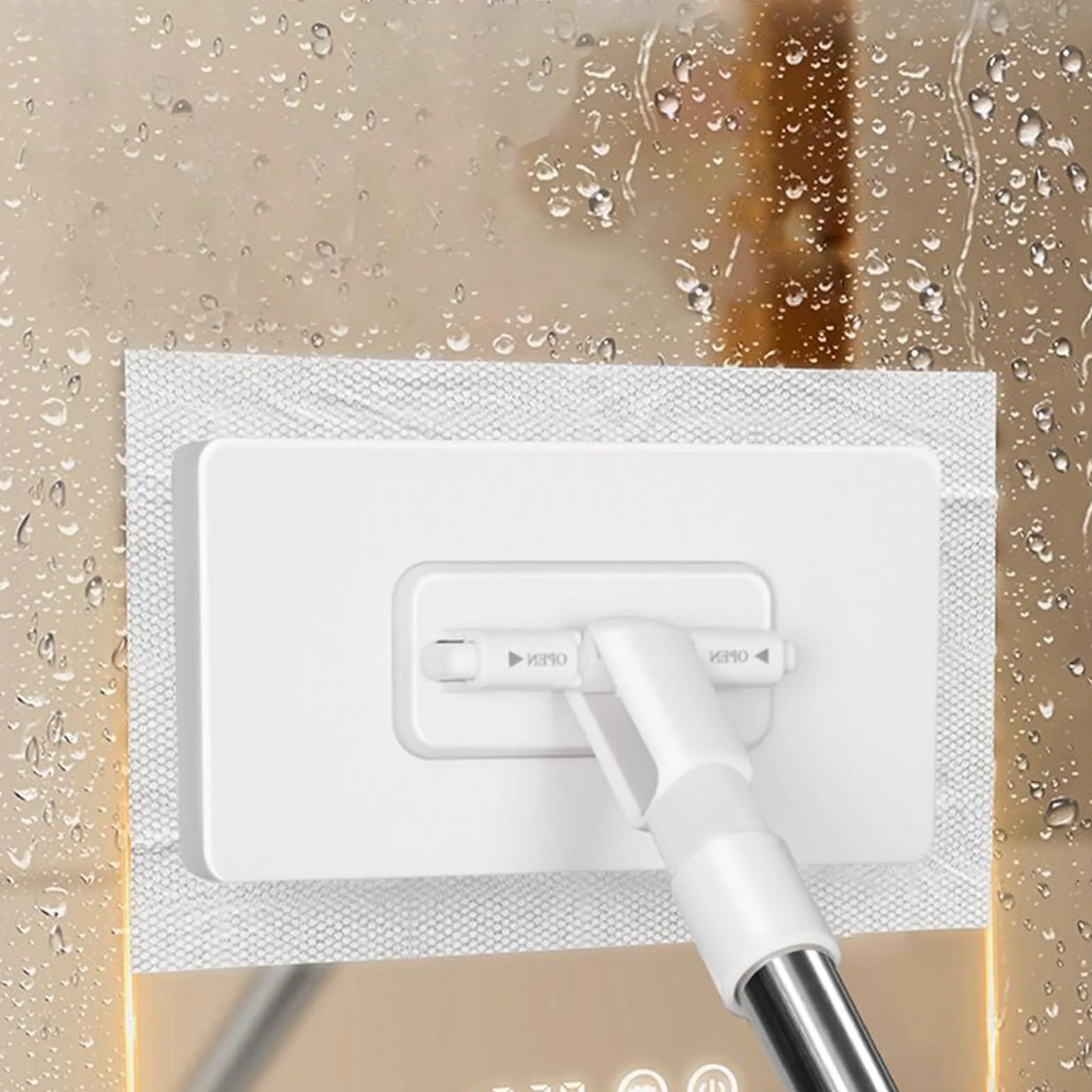 Kit MOP Domestica z 4 Panni Riutilizzabili Detergente Multiuso per Laminato Piastrelle Legno