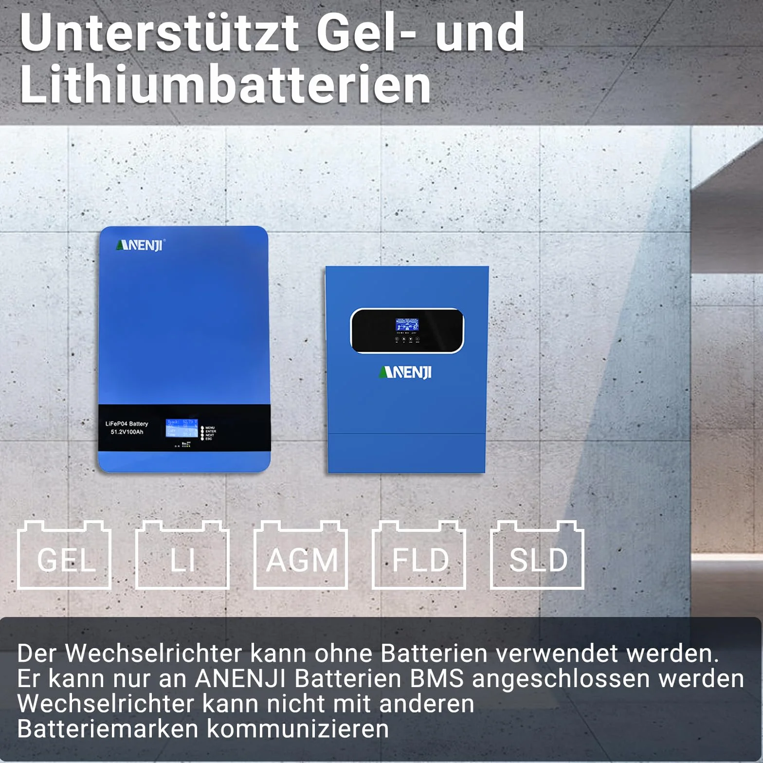 11KW Inverter ibrido 48V, 2 Ingressi FV, Funziona Senza Batteria, Inverter a Onda Sinusoidale Pura (WiFi/BMS), FV 60-500VDC, In Grado Di Immettere Energia In Rete, Con Modulo WiFi