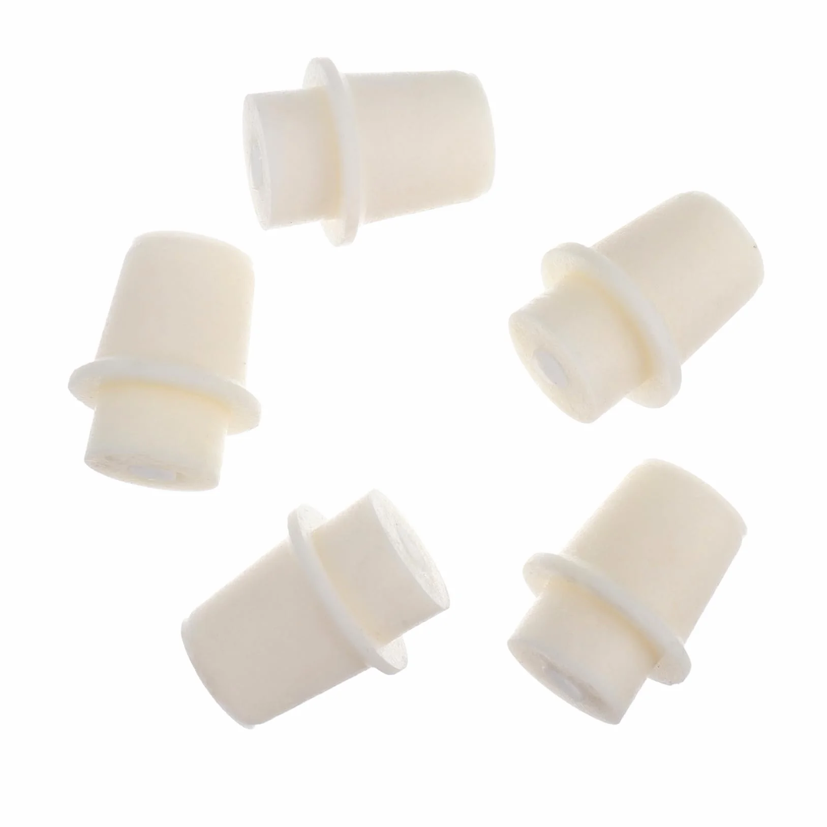 Tappo Bottiglia in Silicone Beige 5 Pezzi ULTECHNOVO, Tappo di Tenuta Resistente al Freddo per Provetta e Laboratorio