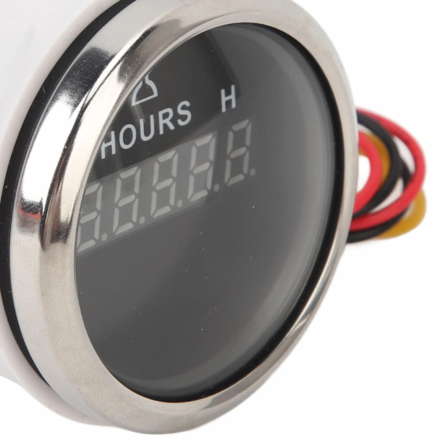 Contaore Digitale Rotondo 52MM DC 9V Alta Precisione per Barche Yacht Camper