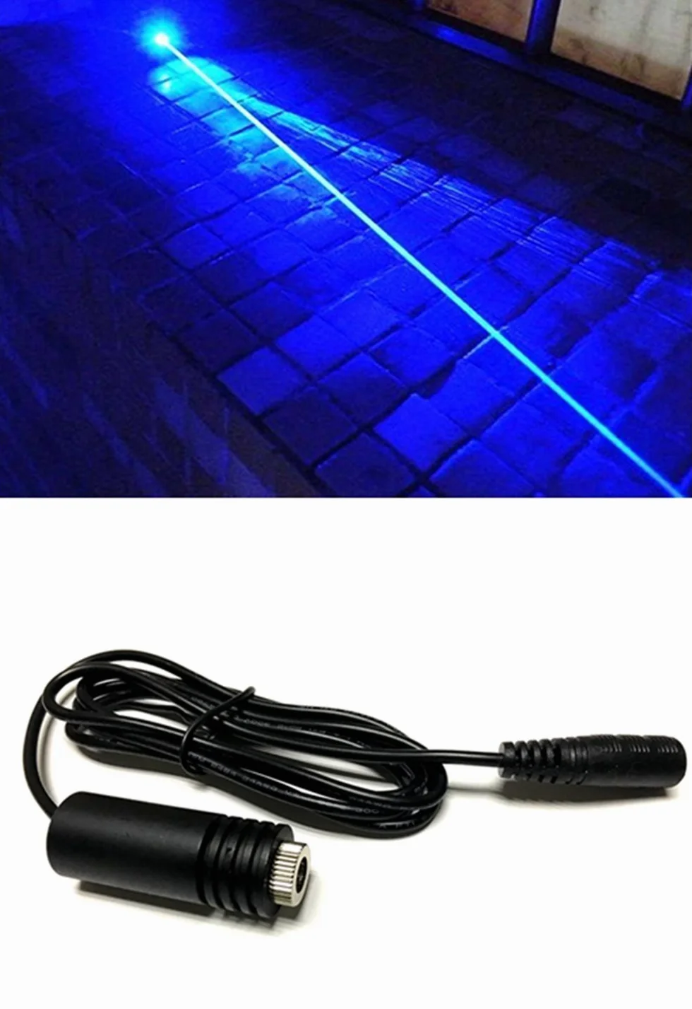 445-450nm Alta Potenza 1,6W 1600mw Modulo a punti diodo a laser blu / 18x45mm e 6,7-7,5V
