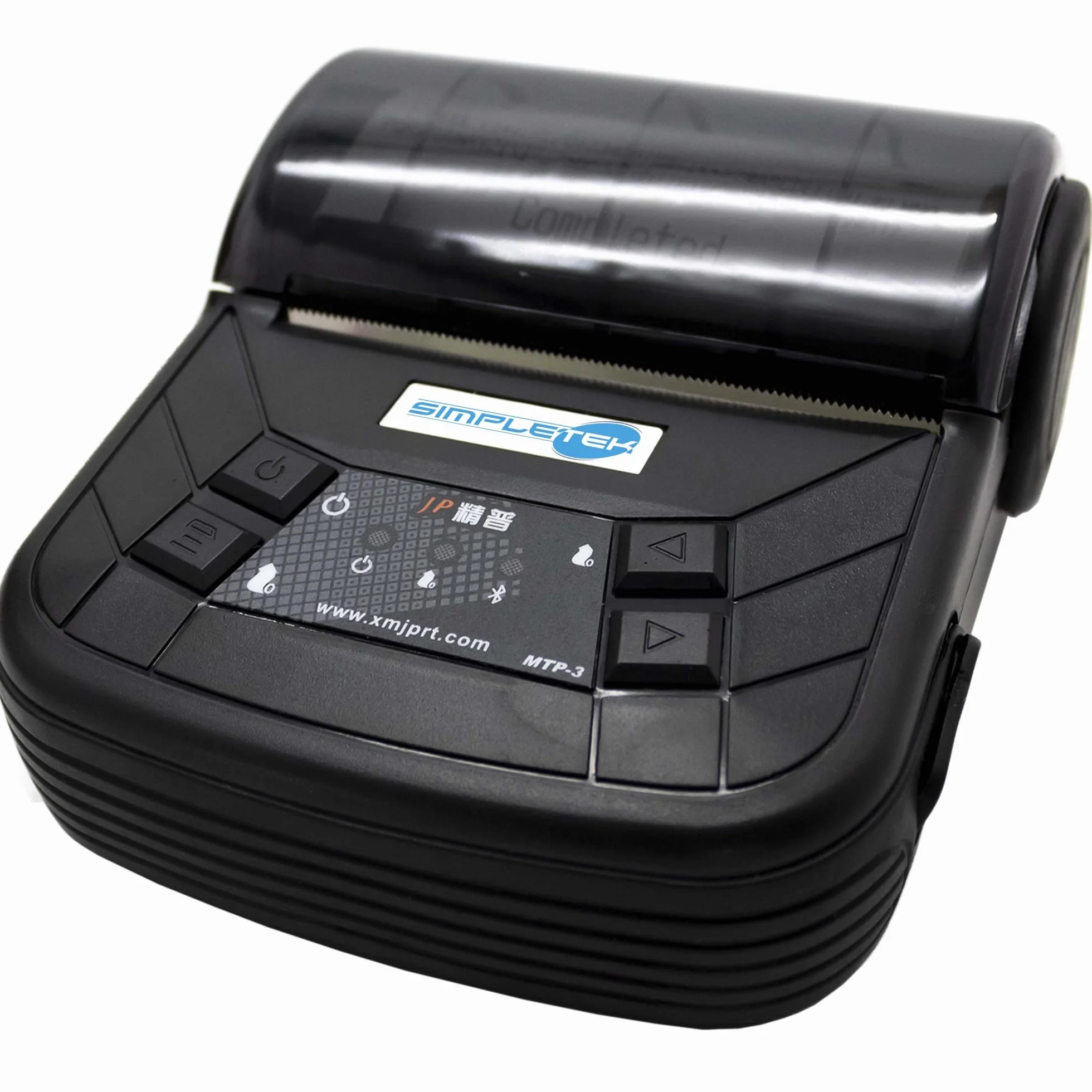 SIMPLETEK STAMPANTE TERMICA 80MM PORTATILE BLUETOOTH USB POS SCONTRINI RICEVUTE GOOJPRT MTP-3 COMPATIBILE CON ANDROID/IOS E WINDOWS RICARICABILE OTTIMA PER COMANDE RISTORANTI CENTRI SCOMMESSE (NERO)