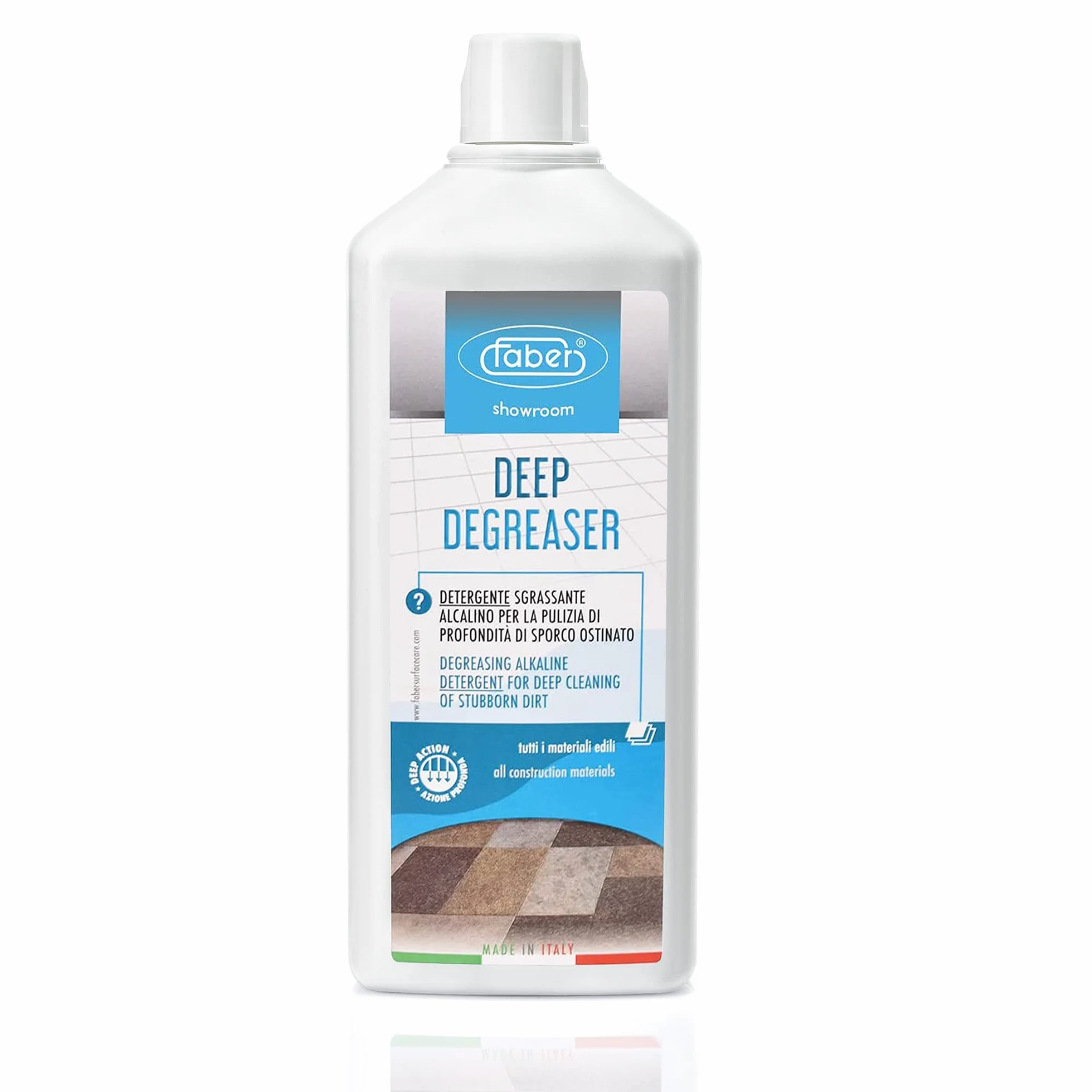 Faber Deep Degreaser Flacone da 1 litro Detergente Alcalino Sgrassante