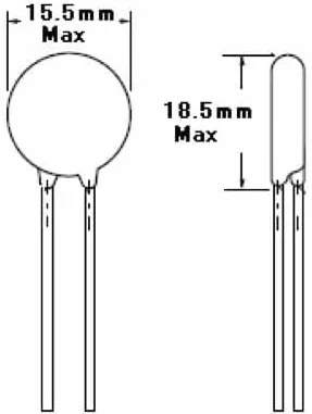 Varistor V14431U, 275VAC, 350VDC, 710V, 6kA (5 pezzi)
