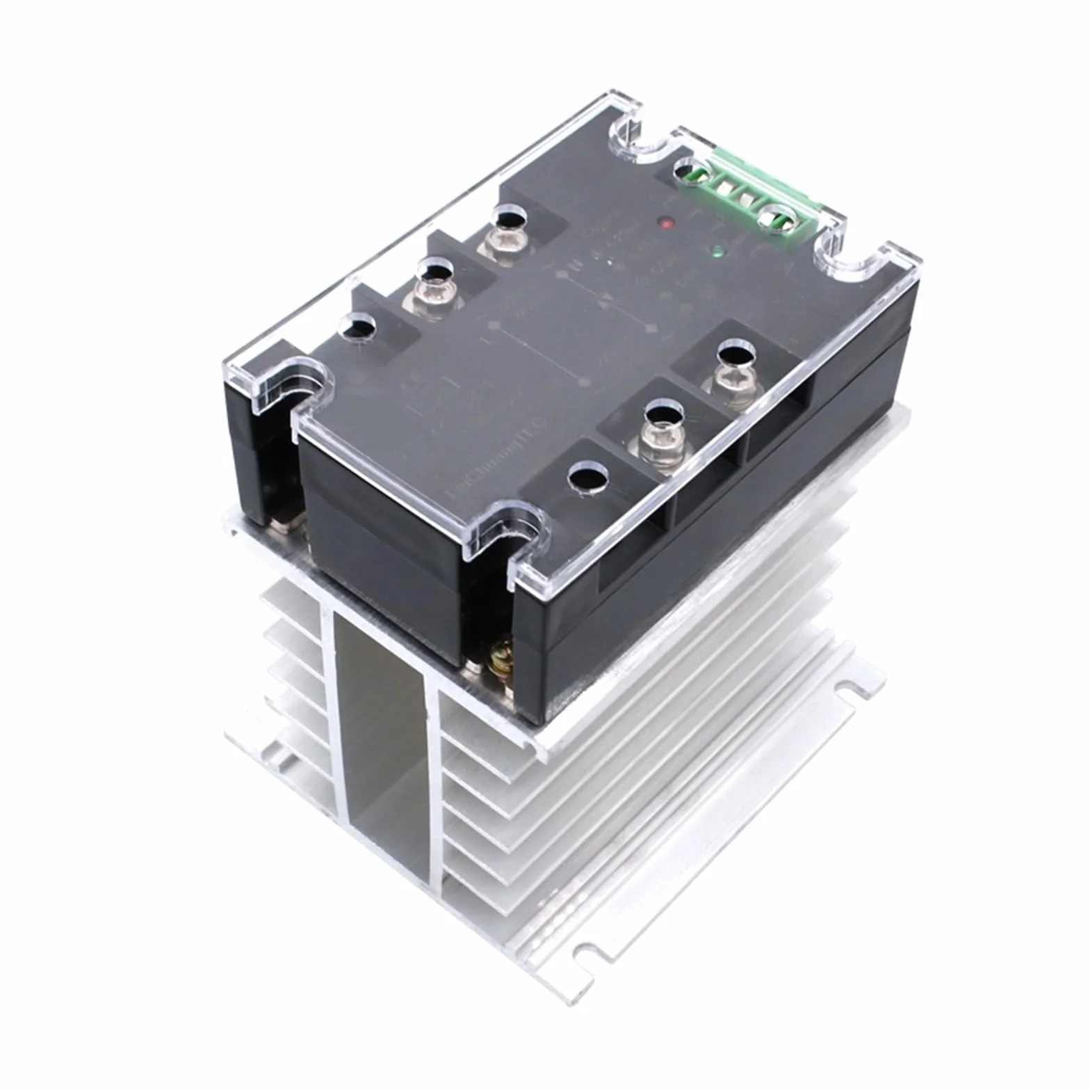Relè a stato solido Modulo regolatore di tensione CA monofase a isolamento completo migliorato 220 V 380 V 60 A 80 A Modulo regolatore di potenza con dissipatore di calore(60A,220V)