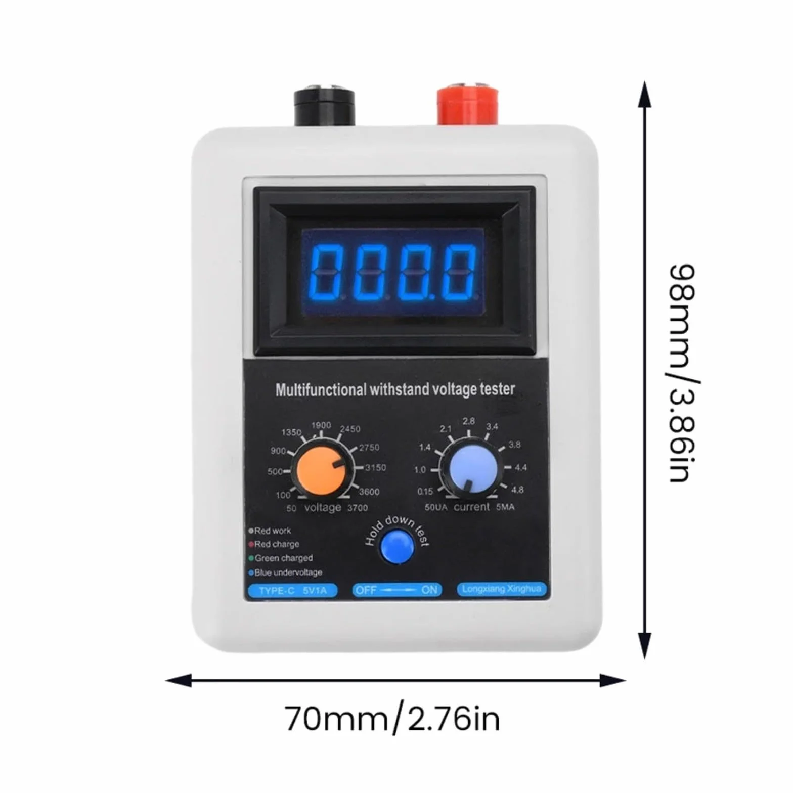 Transistor Tester, IGBT Transistor tester di tensione 0-3500 V, tester di diodi MOS Transistor MOV (rosso)