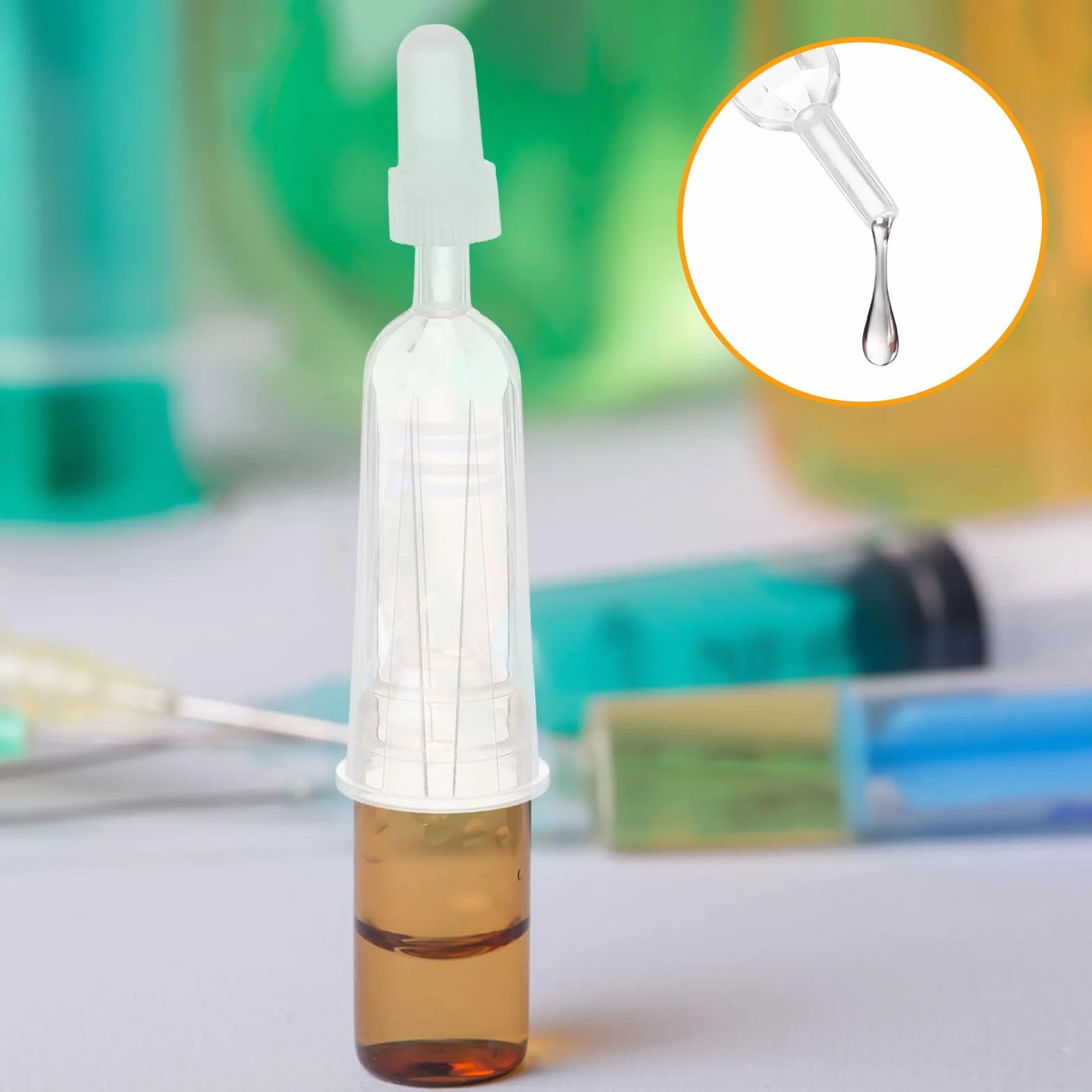 Cappucci Applicatori per Fiale 2ml TPE 6 Pezzi