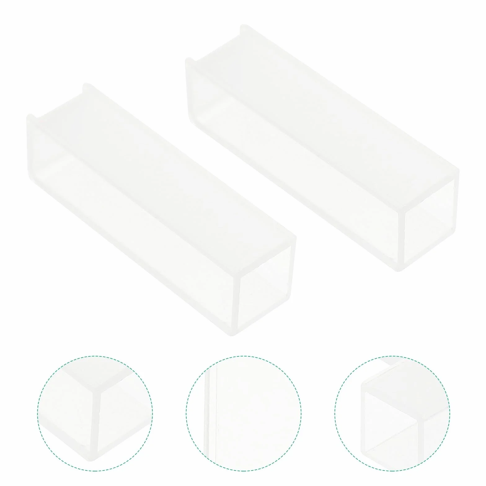 Cuvette in Vetro Lunghezza del Cammino 10mm Set di 4 per Spettrofotometro