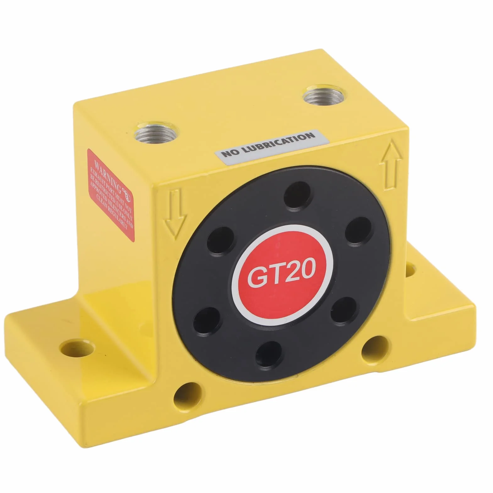 Vibratore a Turbina Ad Aria, Vibratore Pneumatico Oscillatore a Turbina Ad Aria a Basso Rumore Forniture per Piattaforma Vibrante in Lega di Alluminio