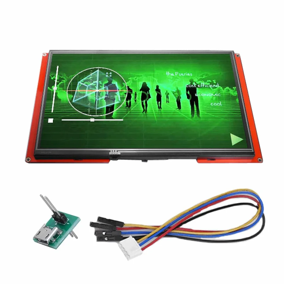 Nextion Intelligente Display 10,1" pollici Touch Screen Resistivo 1024x600 Seriale LCD-TFT Modulo Display HMI Supporta Audio Video NX1060P101-011R-I