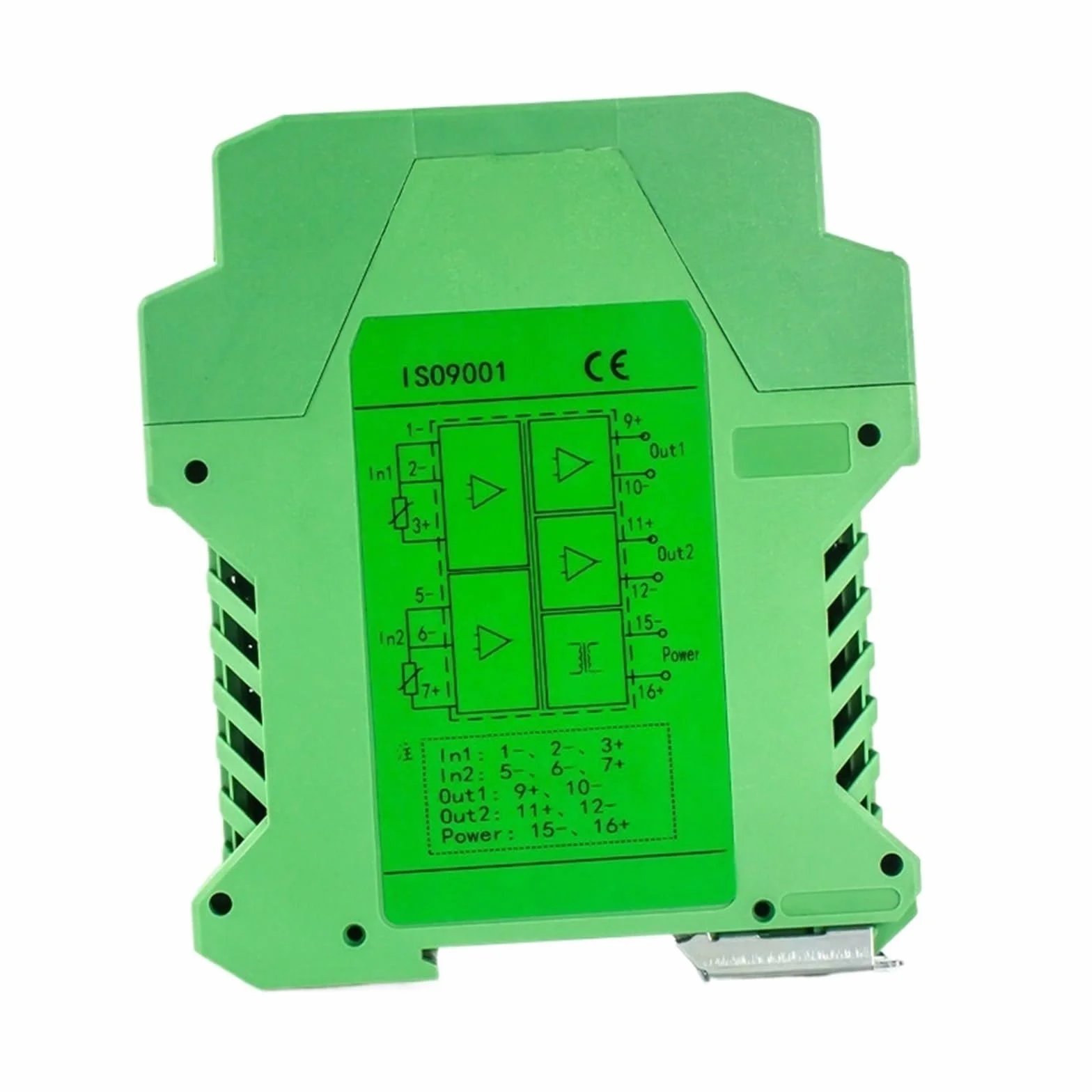 Sensore di Temperatura PT100 DC 24V 1 in 1 out Trasmettitore di Temperatura 4-20mA a 0-10V Convertitore di Temperatura a Bassa Temperatura(4-20MA_0-100C_24V DC)