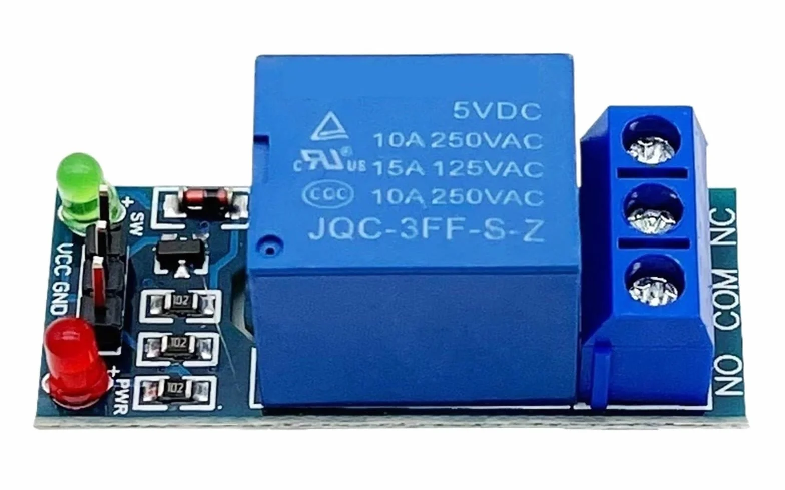 Modulo relè 5 V 12 V 24 V con Uscita relè accoppiatore Ottico(10PCS,24V 1Way)