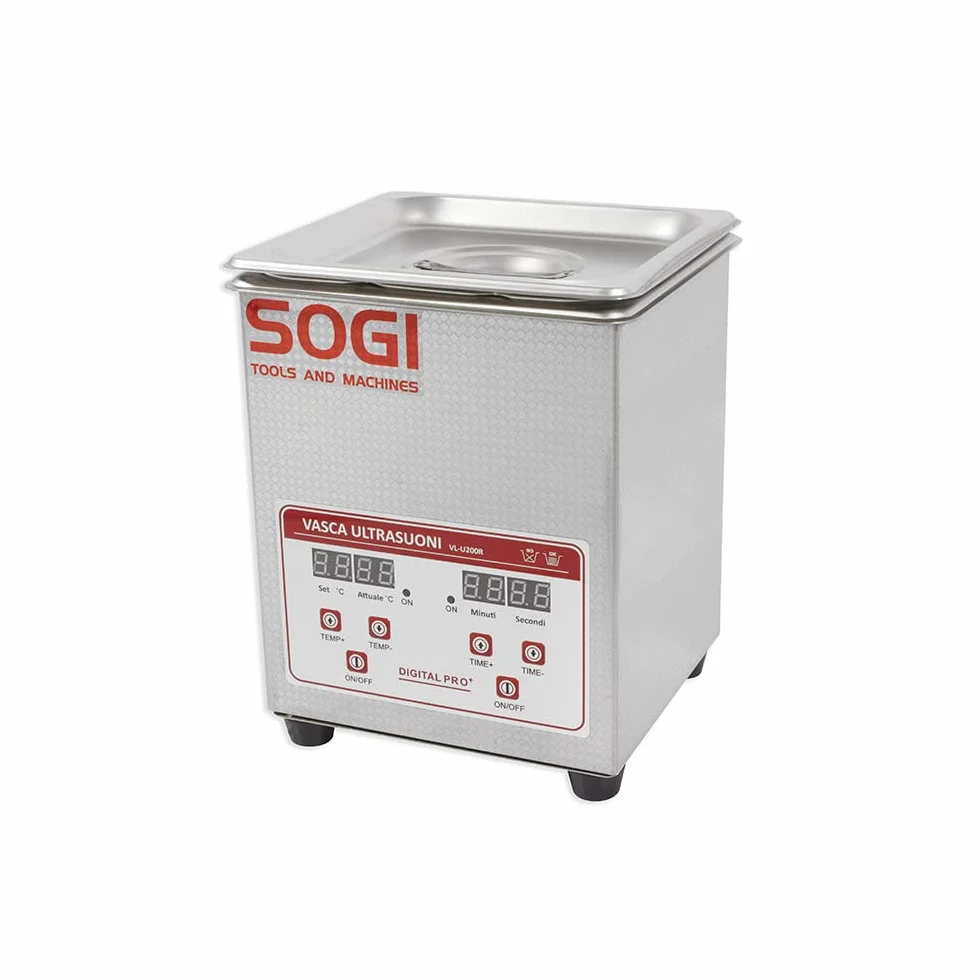 SOGI VL-U200R Vasca lava pezzi ultrasuoni riscaldata 2L - 60 W