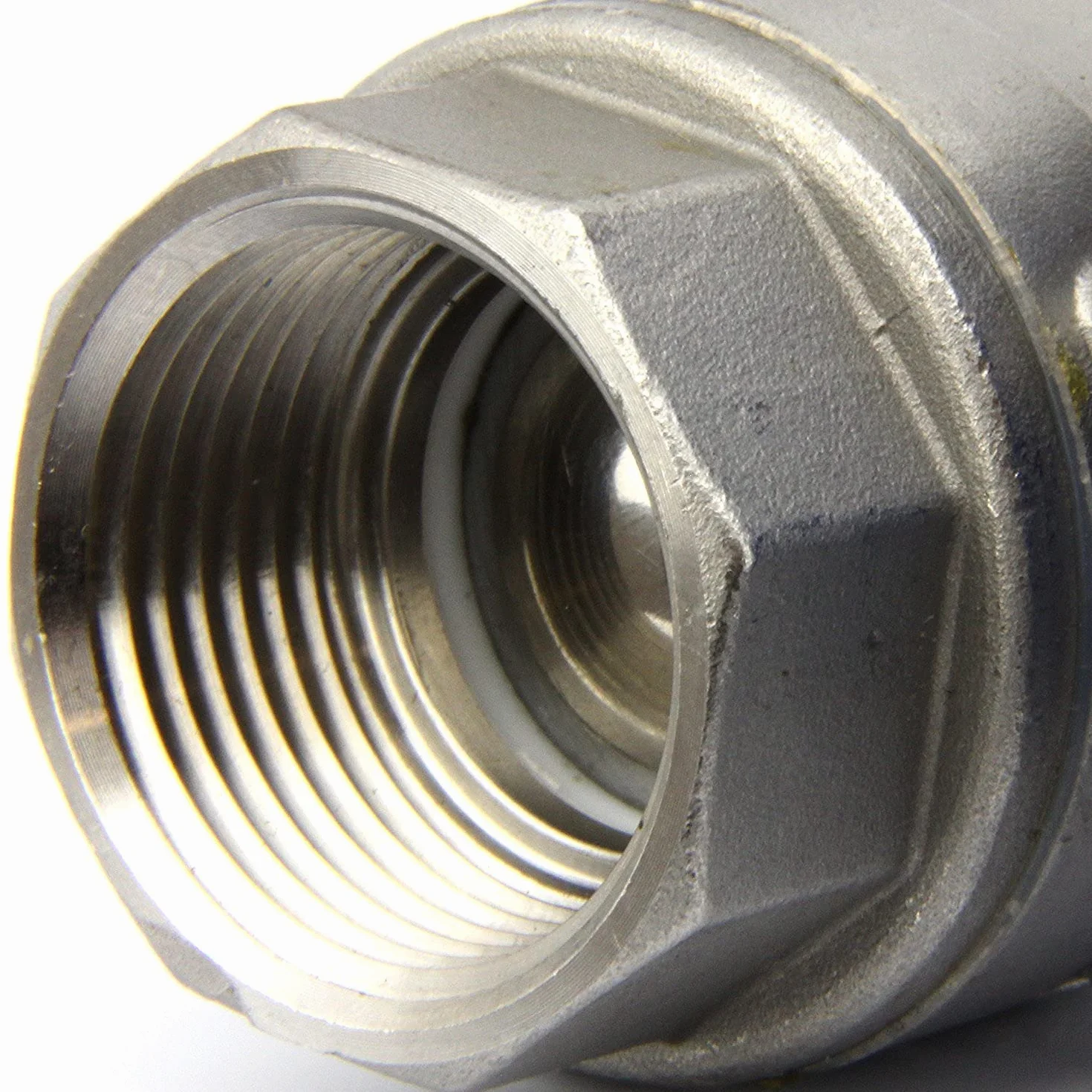 U.S. Solid 1" Valvola a sfera motorizzata in acciaio inox – 9-24V AC/DC, 2 fili, ritorno automatico, normalmente chiusa, porta standard