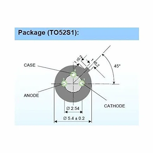 Photodiode TO52S1 APD - Fotodiodo ad alta velocità e alta sensibilità, AD500-8