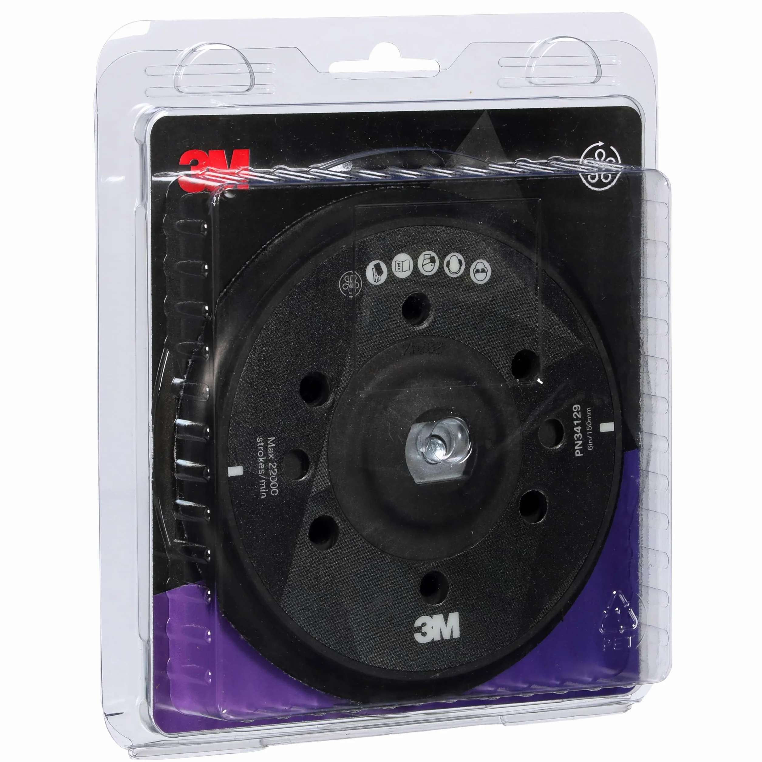 Platorello per lucidatrice rotorbitale 3M Perfect-It, 150 mm (6 in), 34129