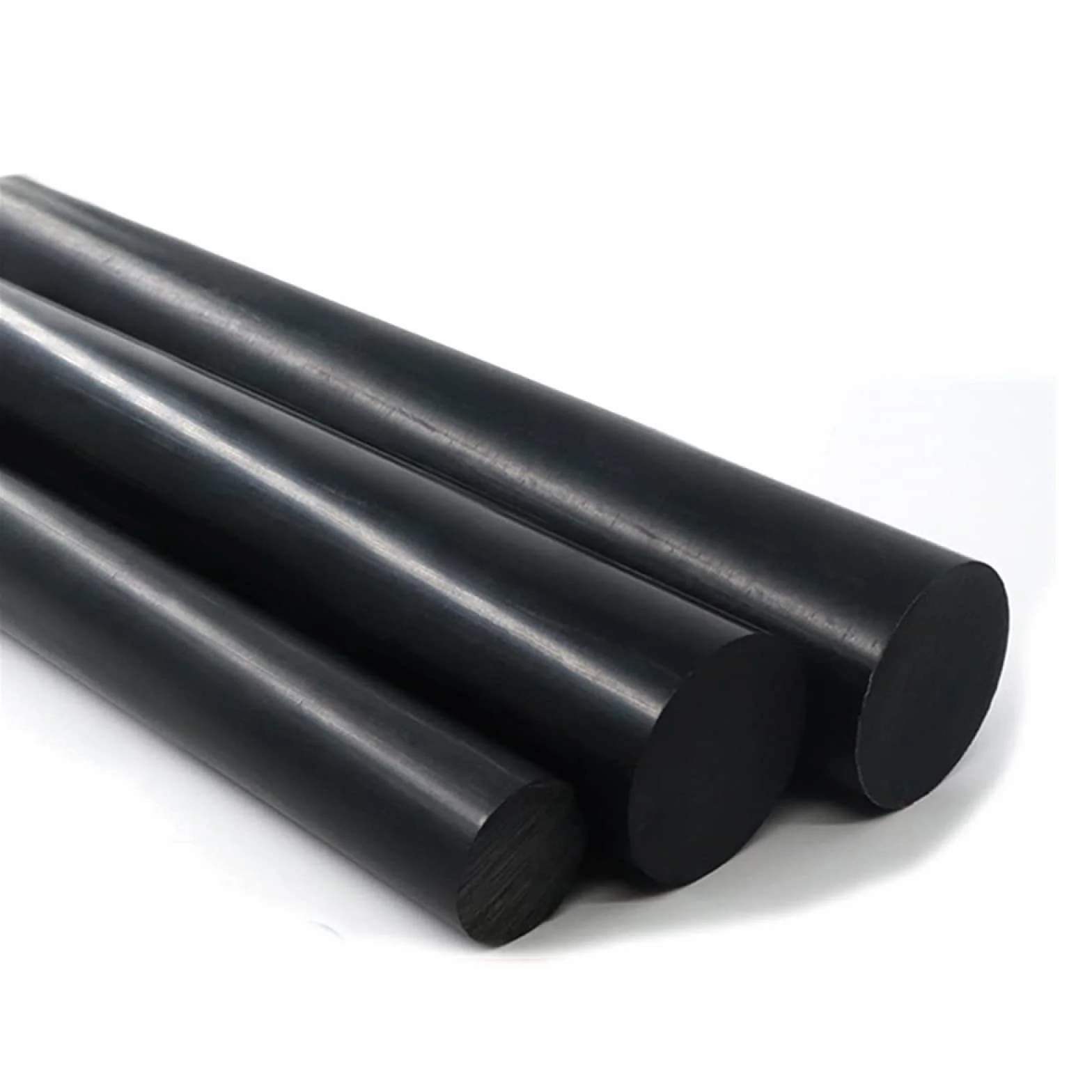 Barra tonda ABS nera diametro 8-25 mm lunghezza 500 mm per modellismo