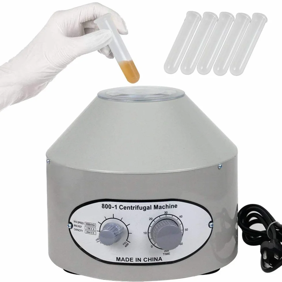 Ejoyous Centrifuga Elettrica Tavolo, Centrifuga Laboratorio, Centrifuga, 4000 Giri/min, Centrifuga Medica, per Laboratori Scuole di Medicina College, 6 x 20 ml, 220V, 22 x 24,5 x 11 cm
